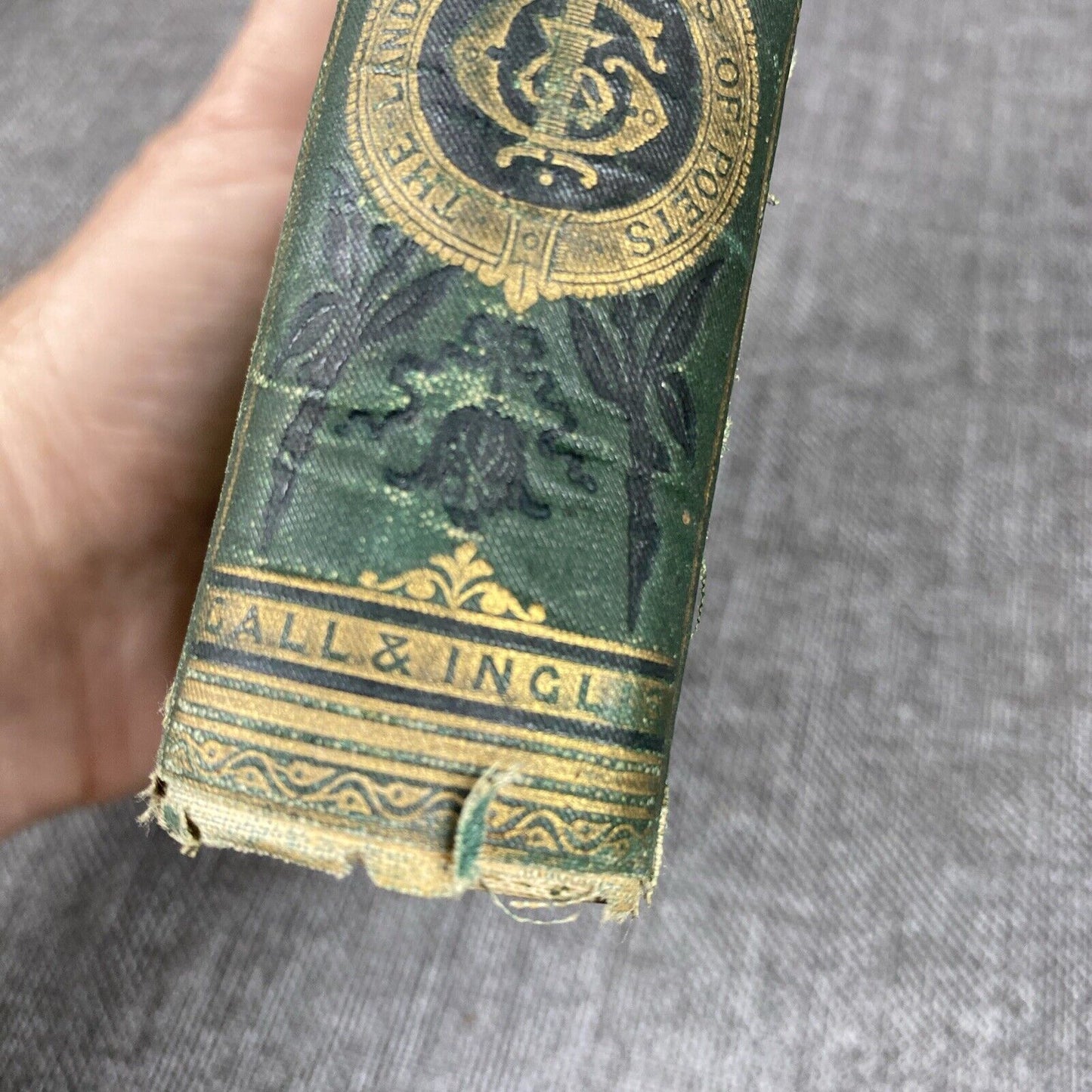 Antique Sir Walter Scott's Poetical Works Gall & Inglis Landscape Edition Rare