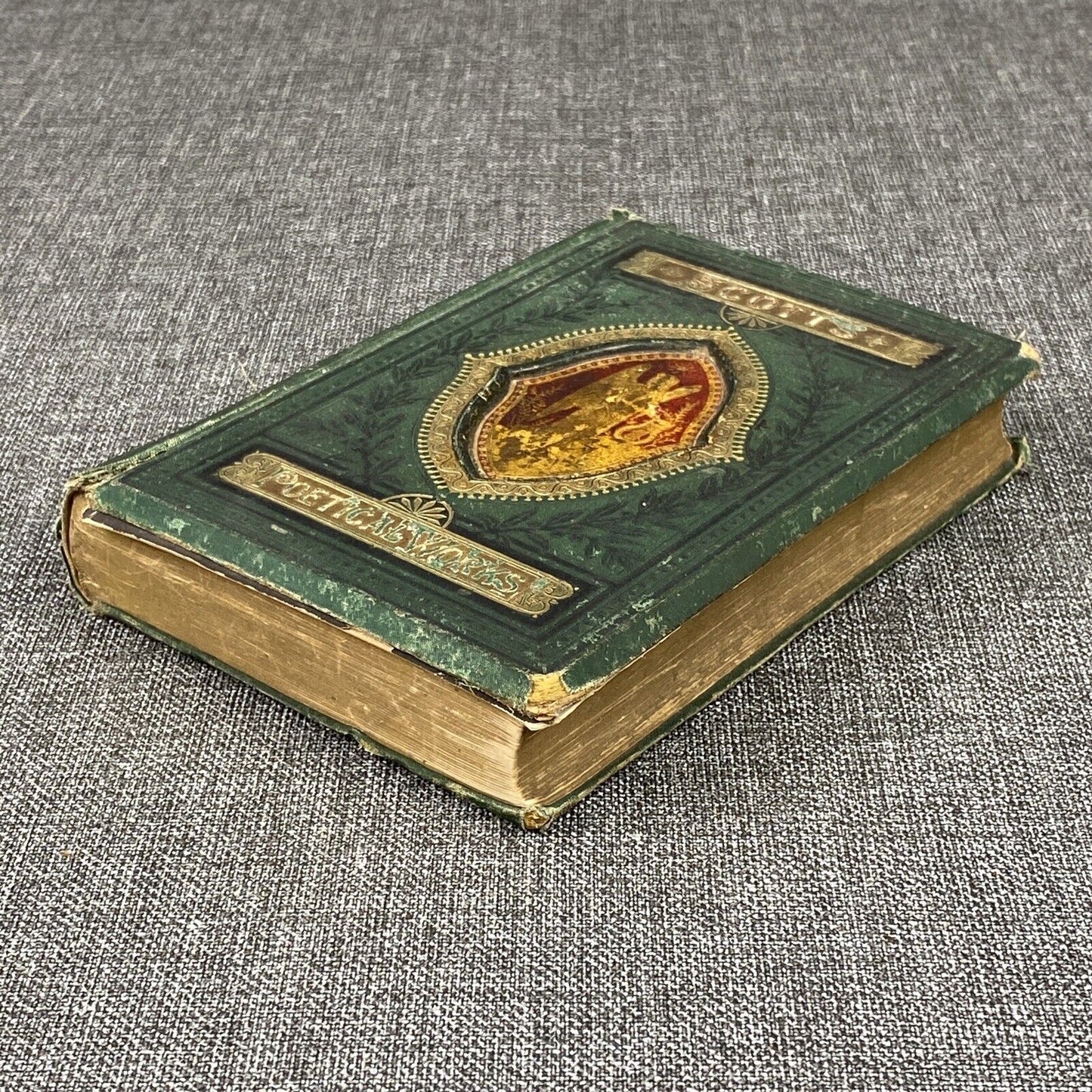 Antique Sir Walter Scott's Poetical Works Gall & Inglis Landscape Edition Rare