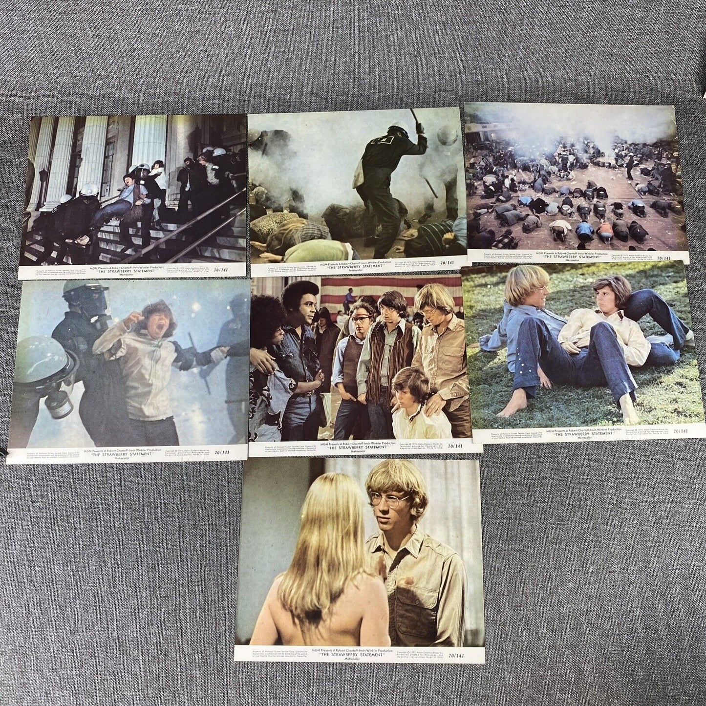 The Strawberry Statement 1970 Movie Photo LOT Bruce Davison Kim Darby Bud Cort