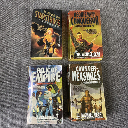 Lot of 4 W. Michael Gear Requiem Conqueror, Relic of Empire, Counter Measures