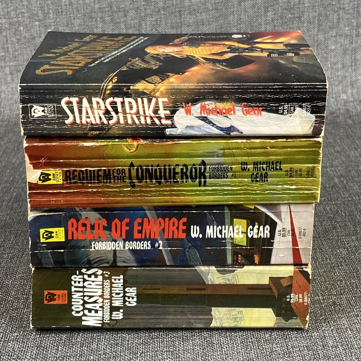 Lot of 4 W. Michael Gear Requiem Conqueror, Relic of Empire, Counter Measures