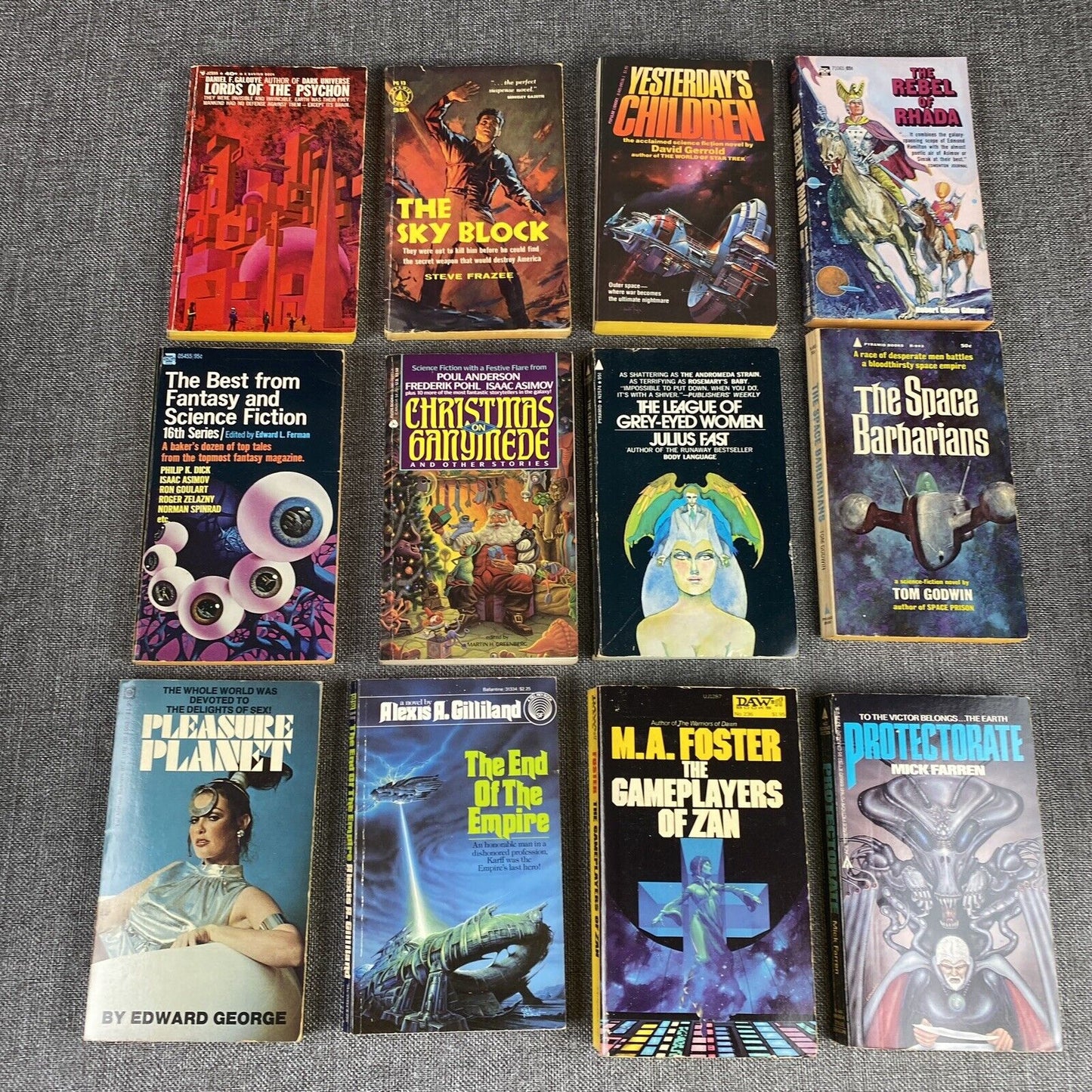 Lot of 12 SciFi Books - Steve Frazee, David Gerrold, Robert Grimes, Tom Godwin