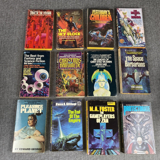 Lot of 12 SciFi Books - Steve Frazee, David Gerrold, Robert Grimes, Tom Godwin