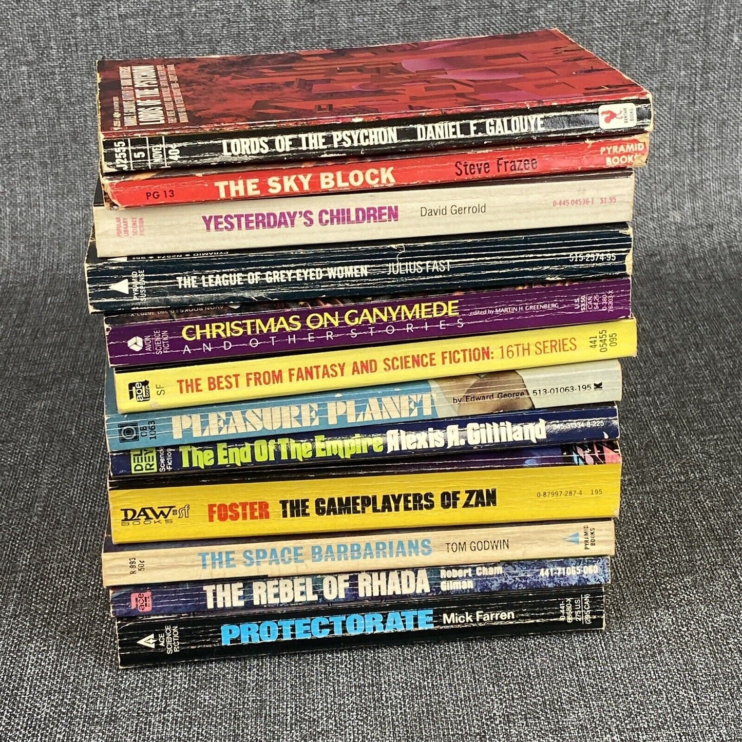 Lot of 12 SciFi Books - Steve Frazee, David Gerrold, Robert Grimes, Tom Godwin