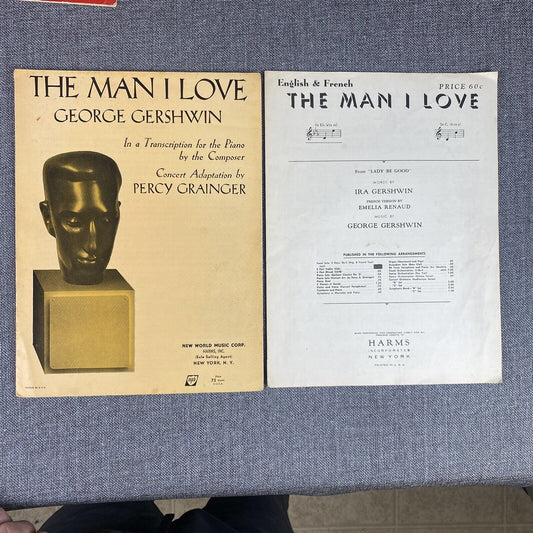 Vtg 1939 The Man I Love Gotham CLASSICS PIANO SERIES Sheet Music George Gershwin