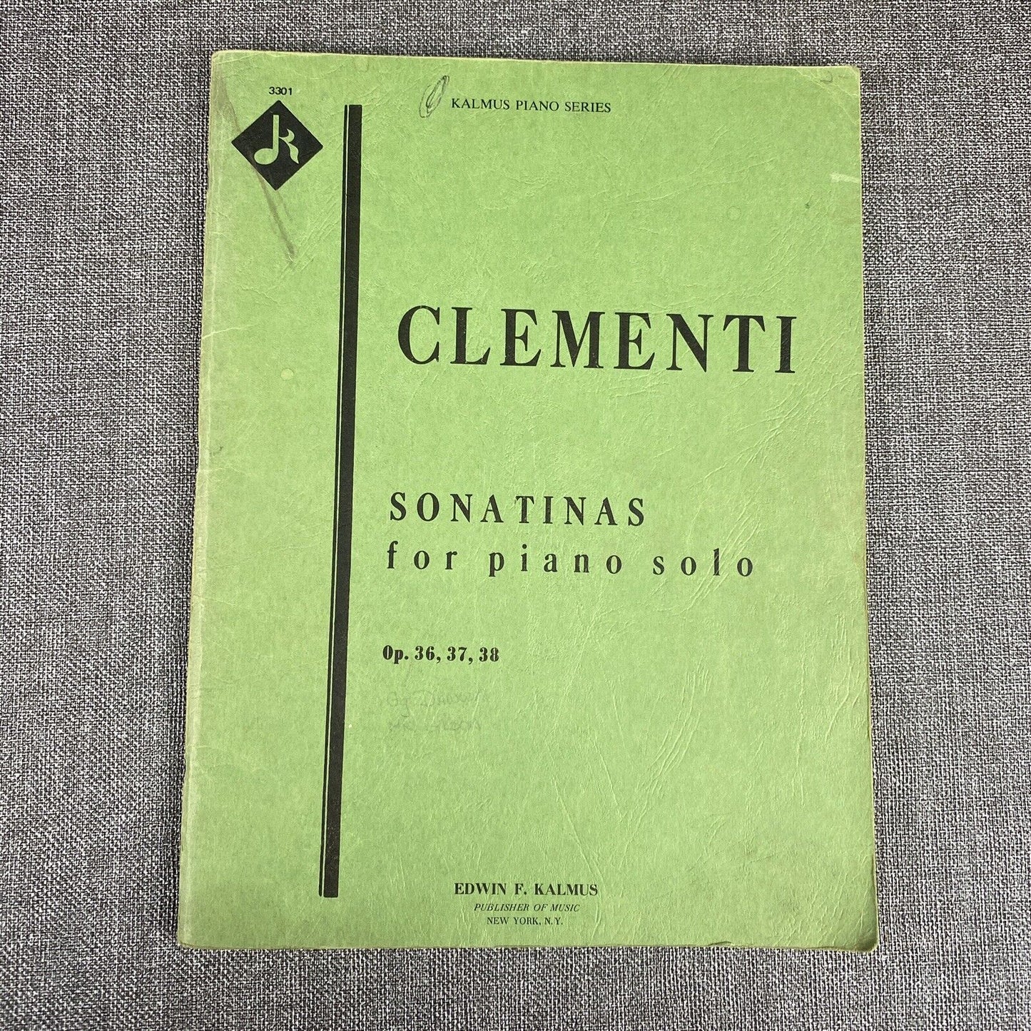Selected Piano Sonatas Sheet Music Clementi, Muzio piano 36, 37, 38