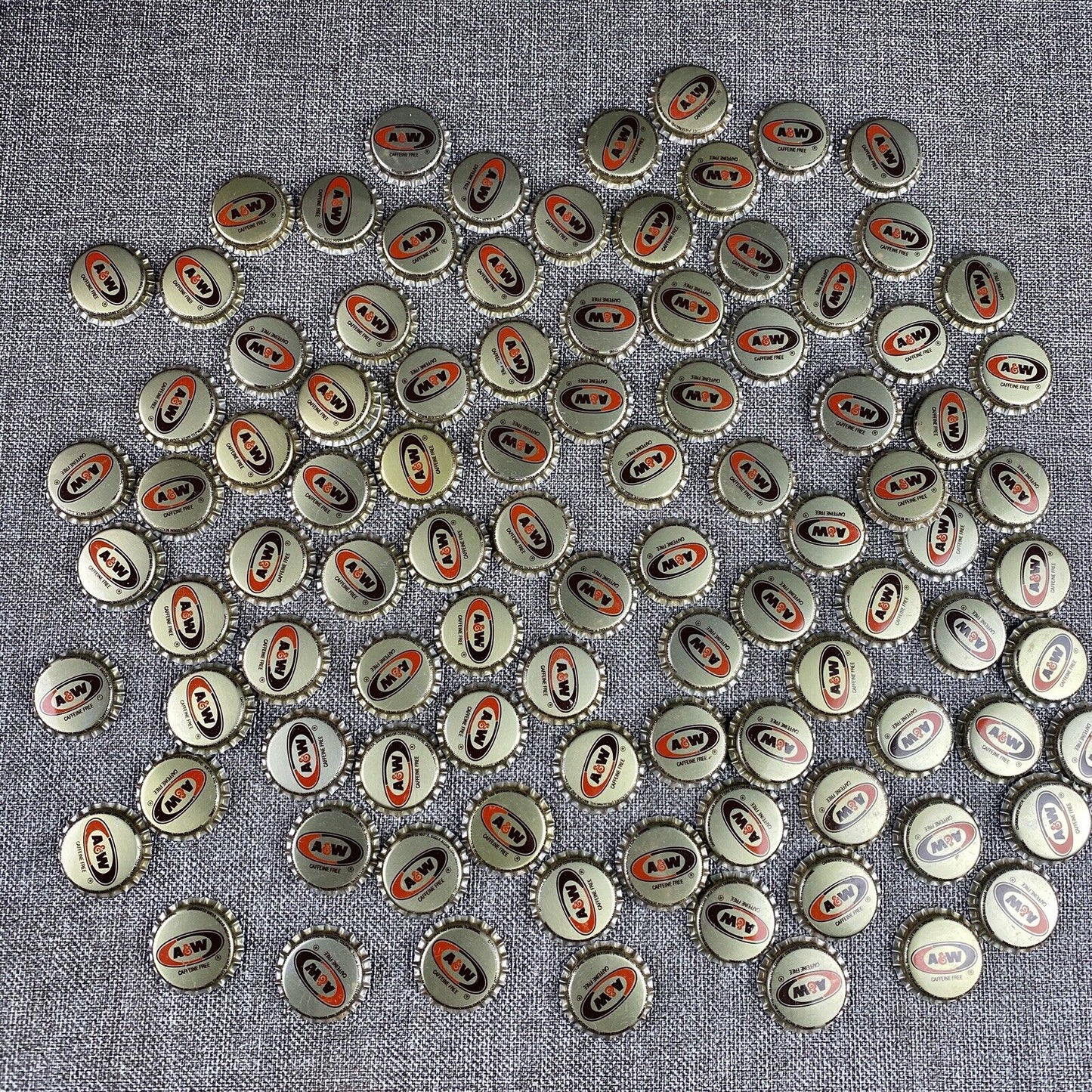 Lot of 95 Rootbeer Bottle Caps A&W Draft