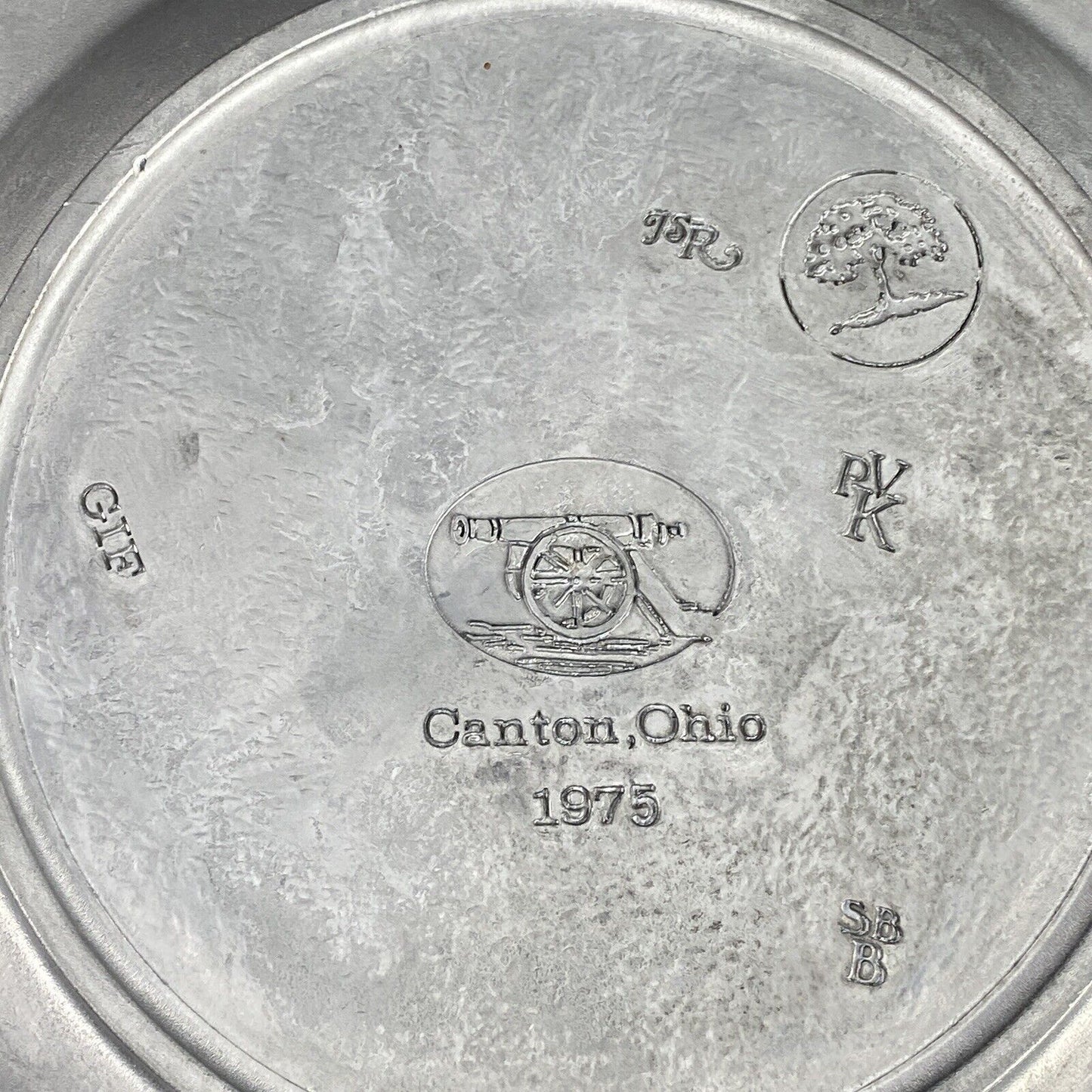 1776-1976 Bicentennial Plate The Great American Revolution Pewter Plate Ohio