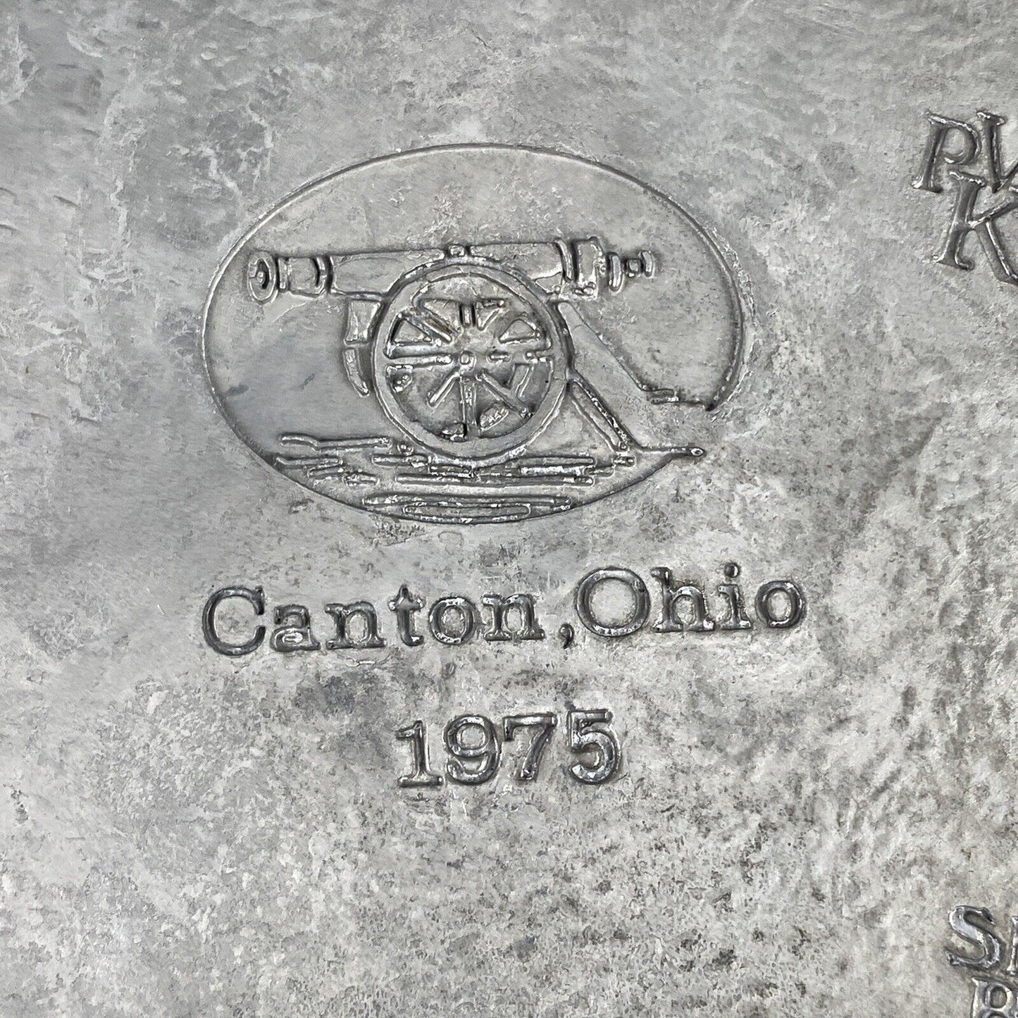 1776-1976 Bicentennial Plate The Great American Revolution Pewter Plate Ohio