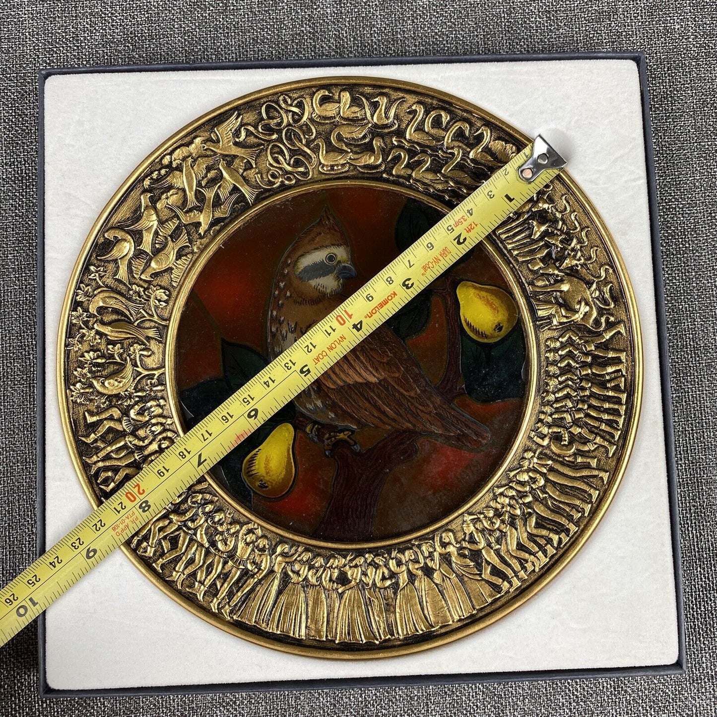 Christmas 1979 Collectors Plate Chilmark Fine Pewter Partridge Pear Tree