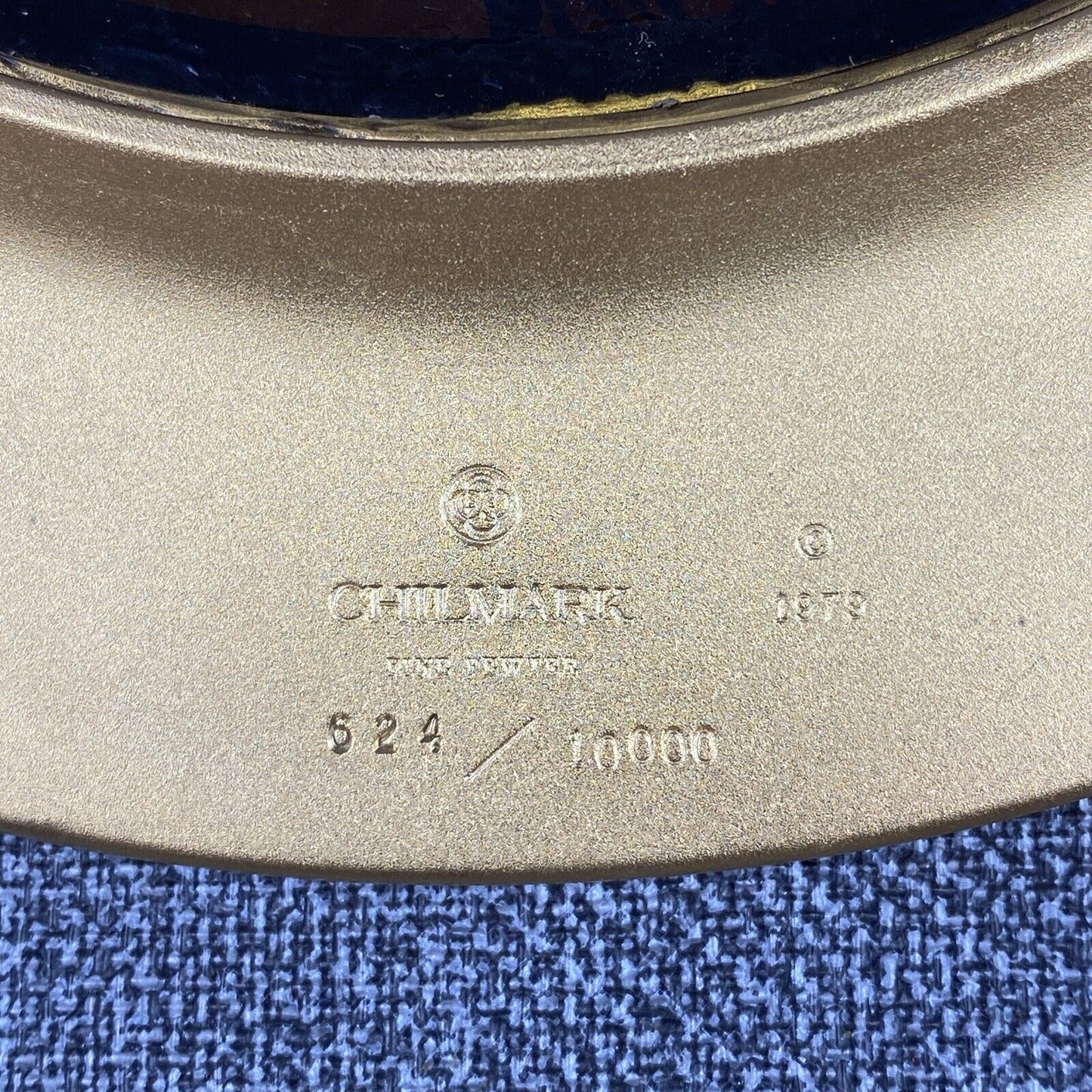 Christmas 1979 Collectors Plate Chilmark Fine Pewter Partridge Pear Tree