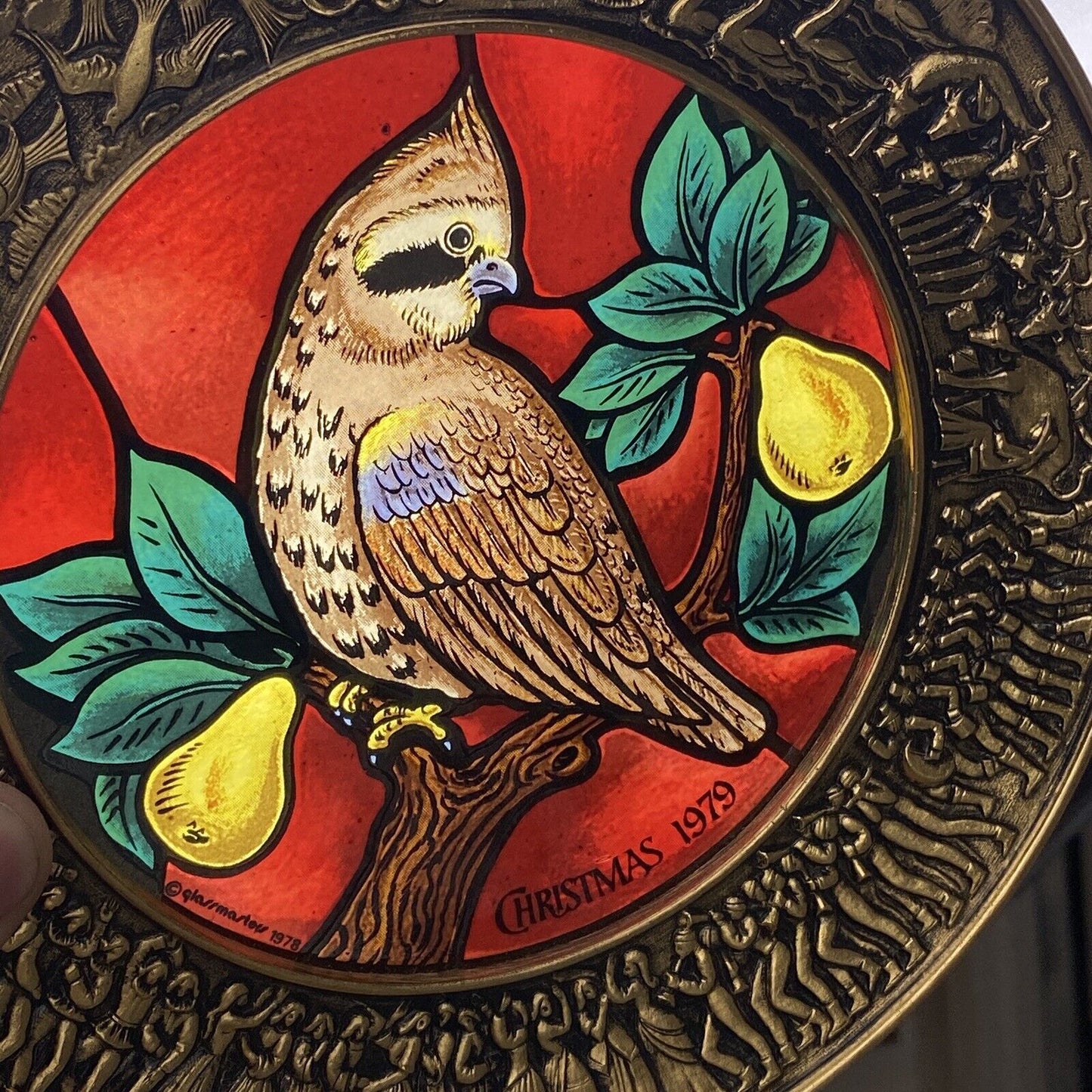 Christmas 1979 Collectors Plate Chilmark Fine Pewter Partridge Pear Tree