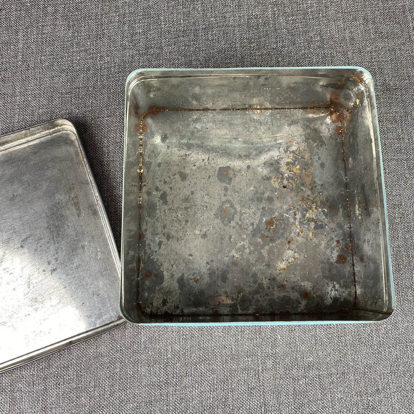 Vintage Deer Park Baking Co Hammonton Nj Cookie Cake Dessert Tin Flowers