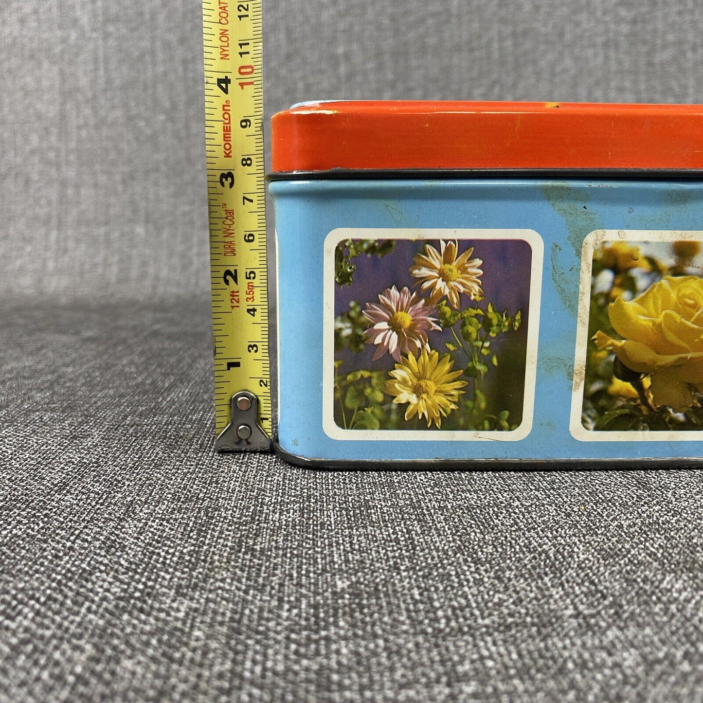 Vintage Deer Park Baking Co Hammonton Nj Cookie Cake Dessert Tin Flowers