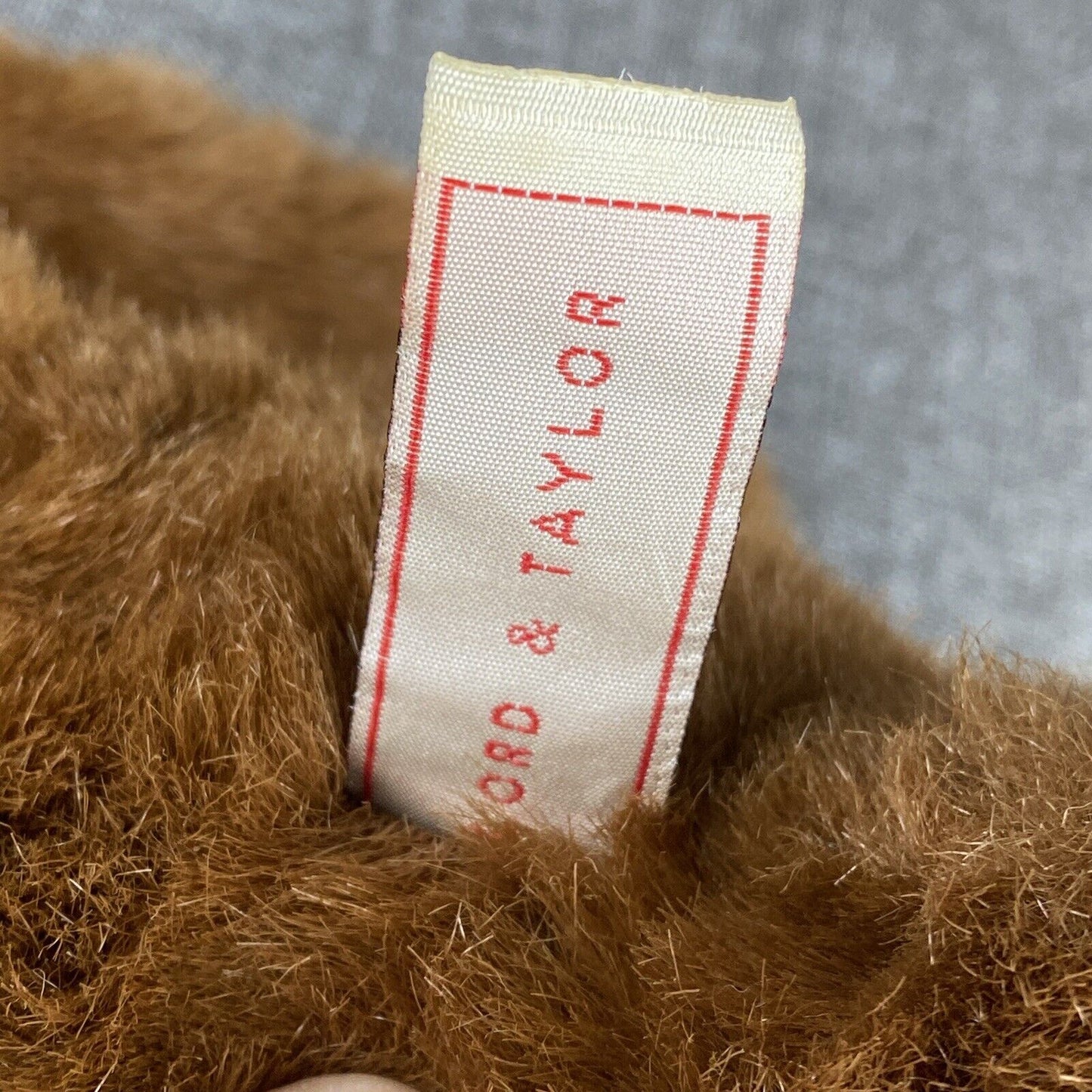 Vintage 2000 Gund Lord & Taylor Brown Teddy Bear Plush 18"