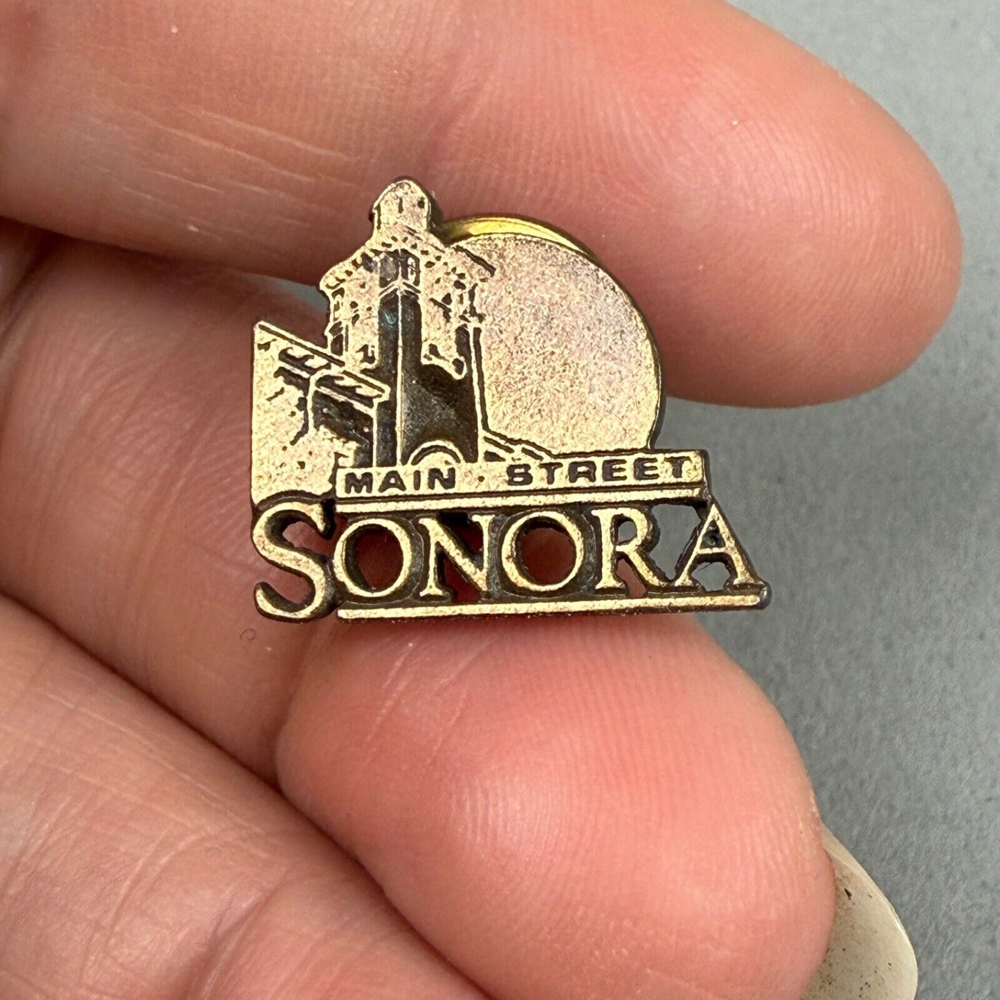 Vintage Main Street Sonora California Lapel Hat Pin