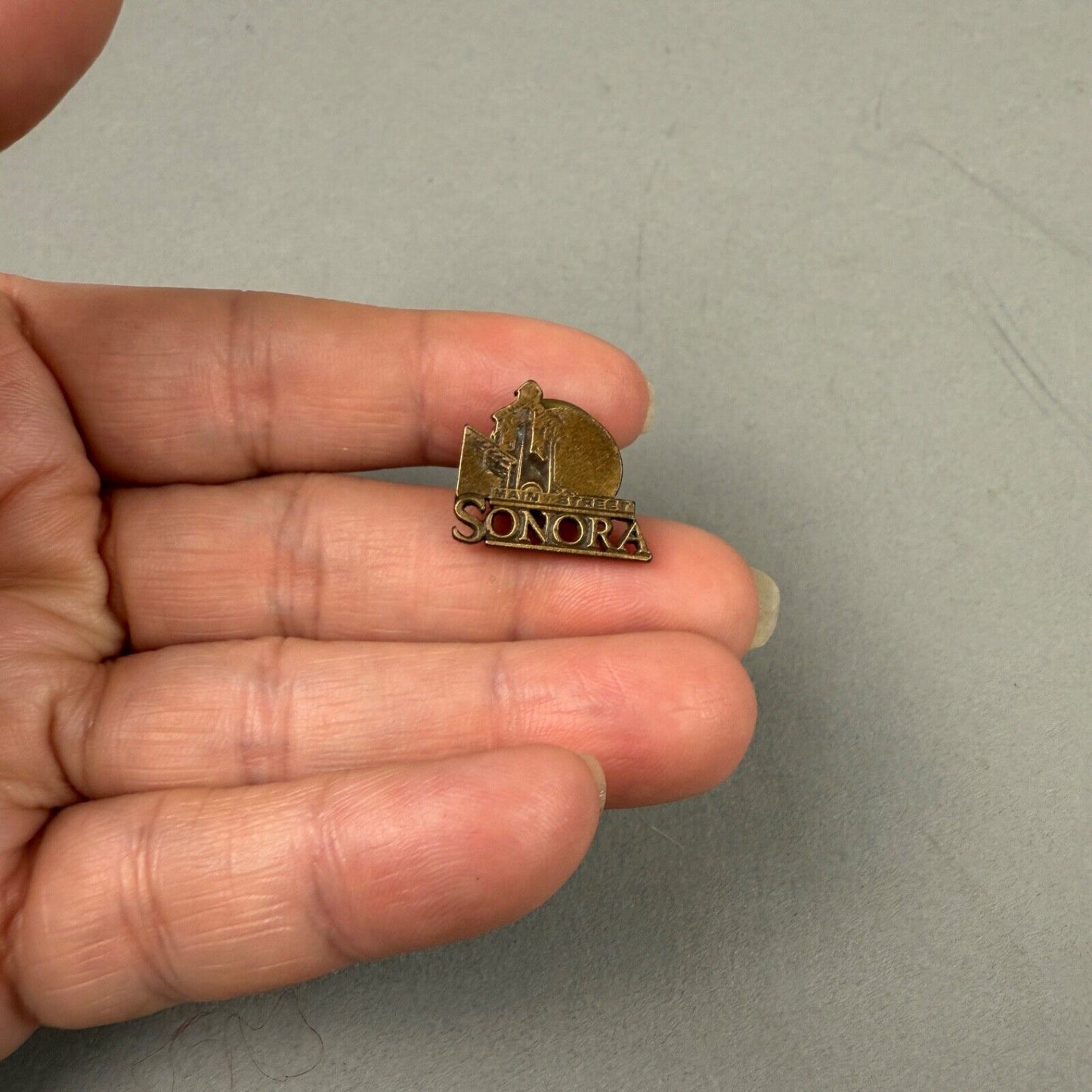 Vintage Main Street Sonora California Lapel Hat Pin