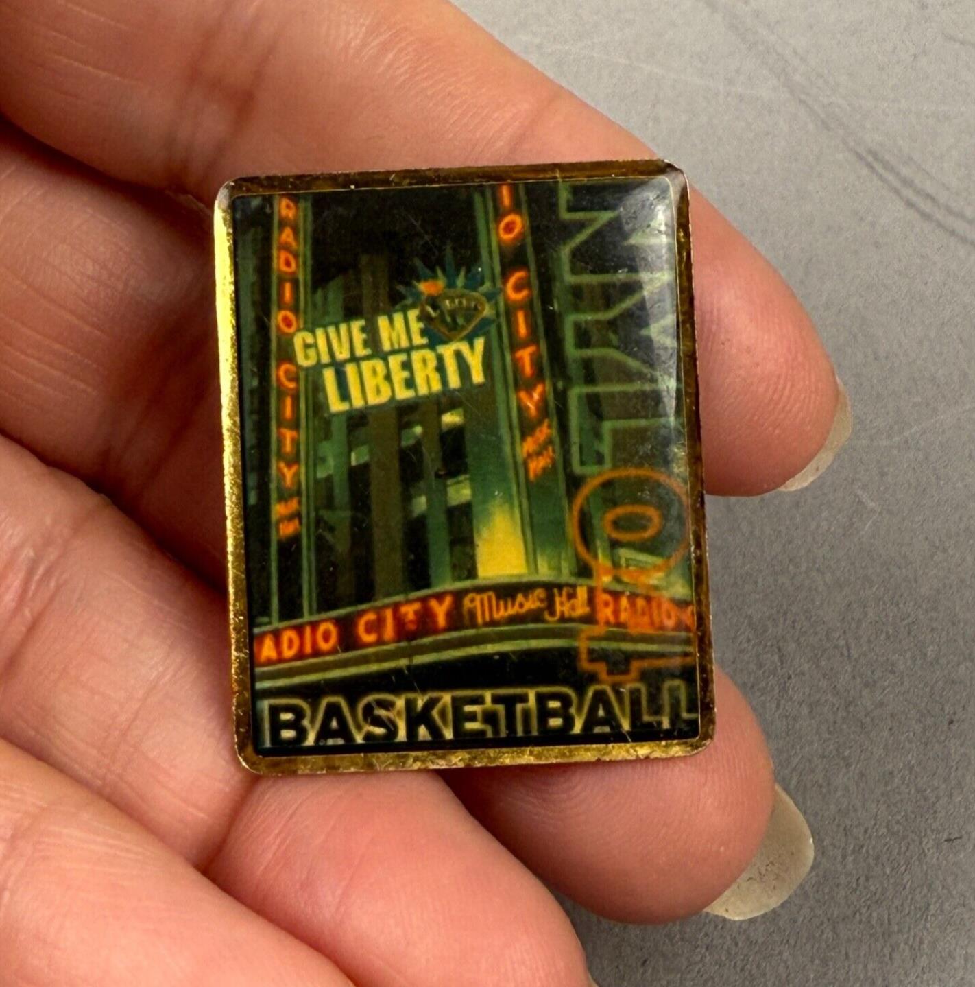Radio City Basketball Lapel Hat Pin NYL04