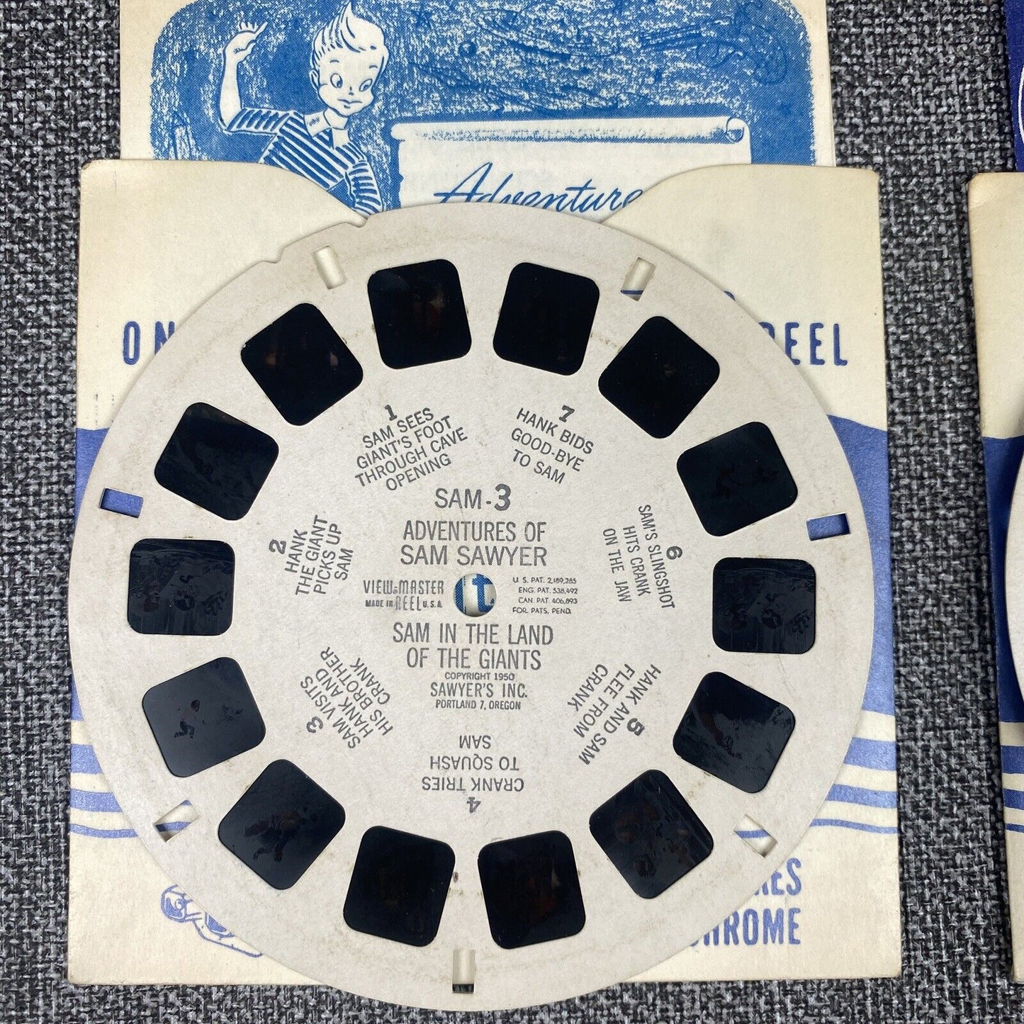Vintage Lot View-Master Reels Little Pigs, Elephants, Cisco, Hopalong,Tarzan etc