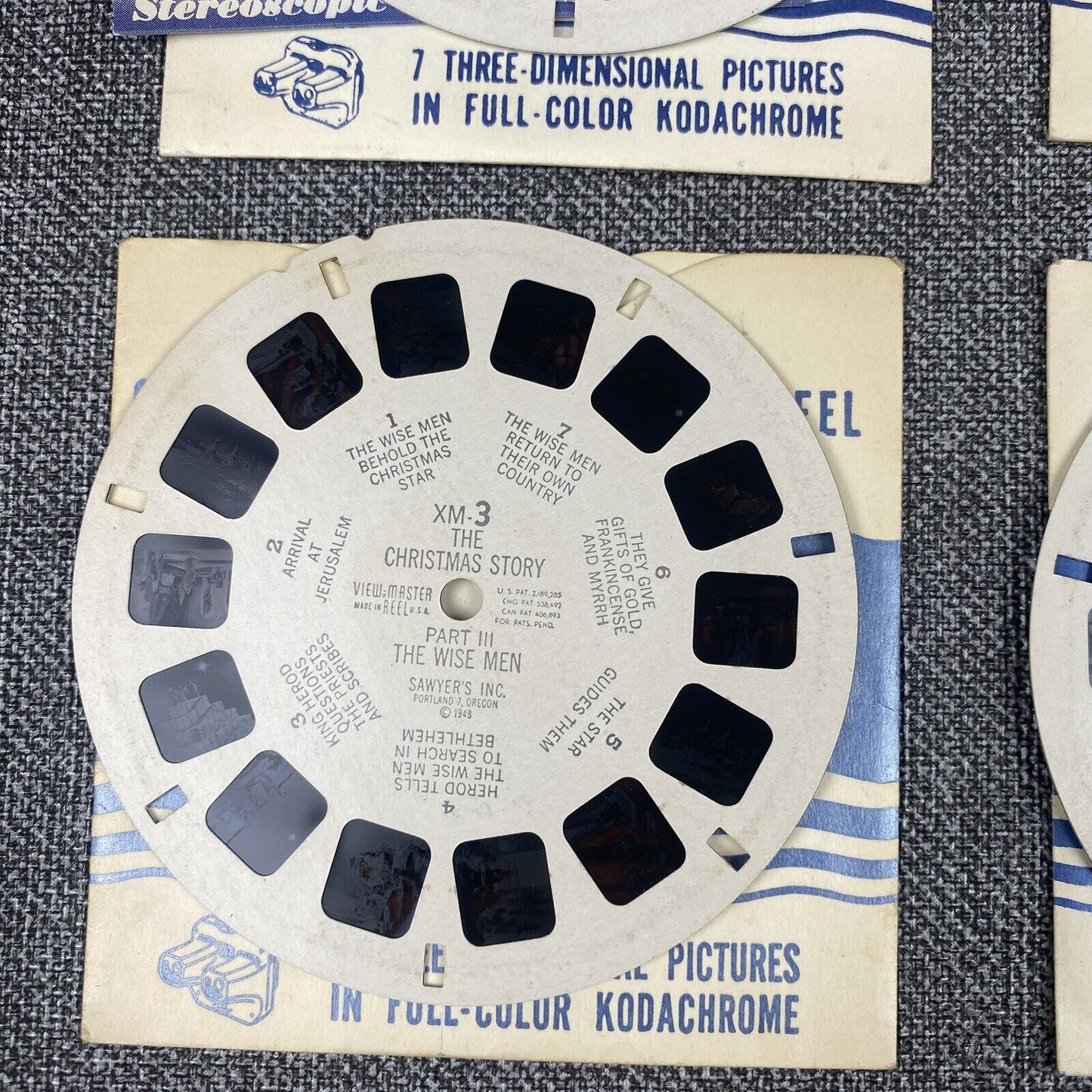 Vintage Lot View-Master Reels Little Pigs, Elephants, Cisco, Hopalong,Tarzan etc