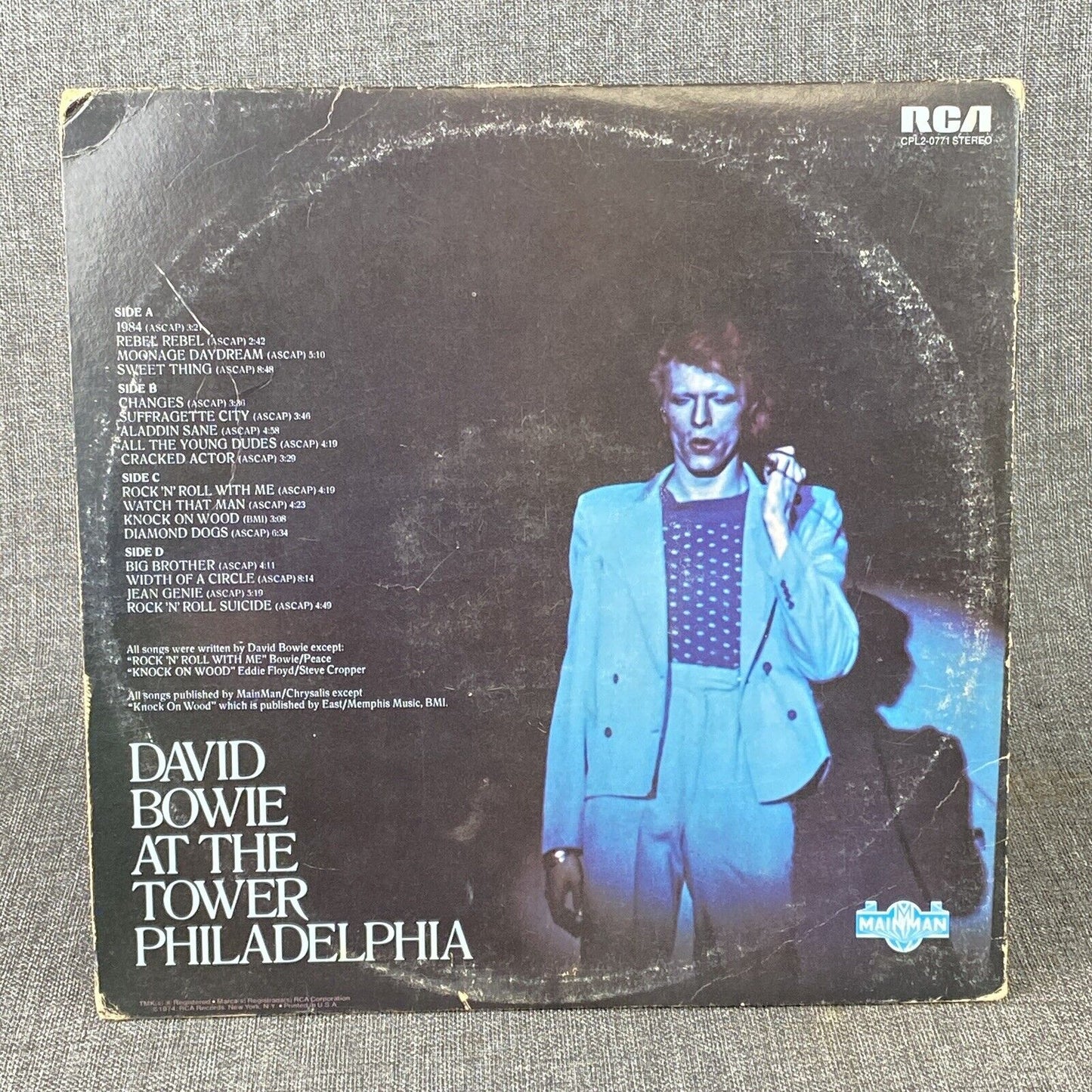 David Bowie David Live Original 2 Vinyl Record Set 1974