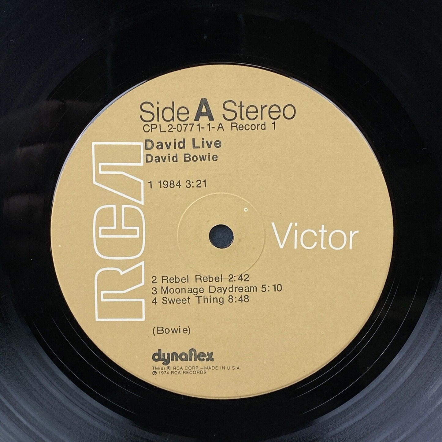 David Bowie David Live Original 2 Vinyl Record Set 1974