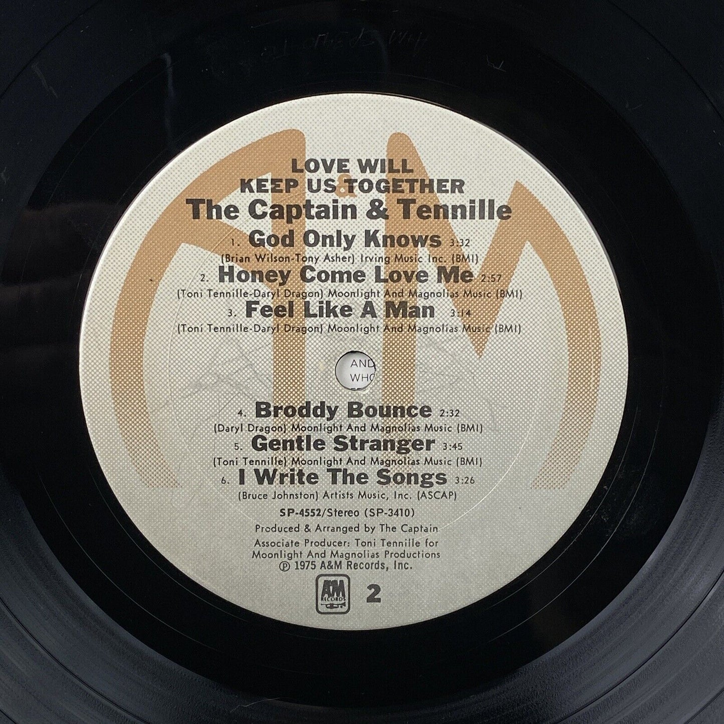 Captain And Tennille Love Will Keep Us Together Vinyl Record 1975