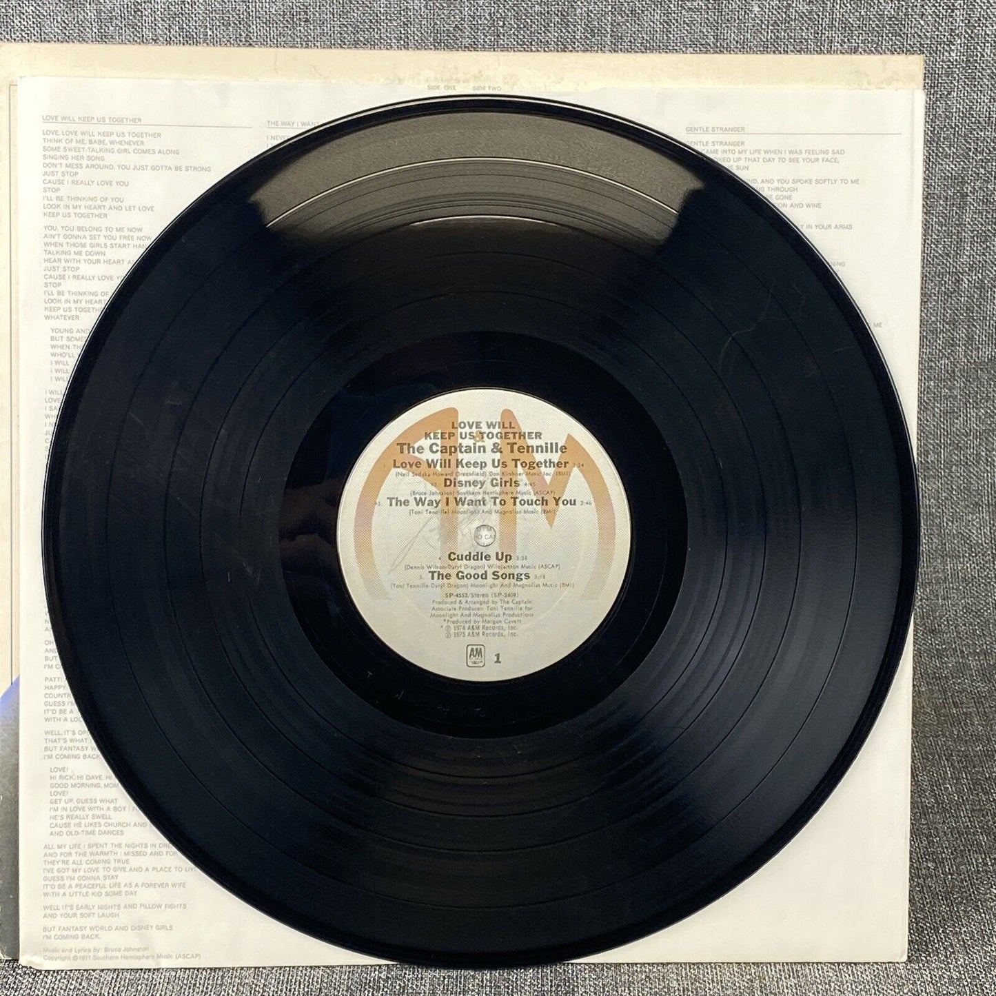 Captain And Tennille Love Will Keep Us Together Vinyl Record 1975
