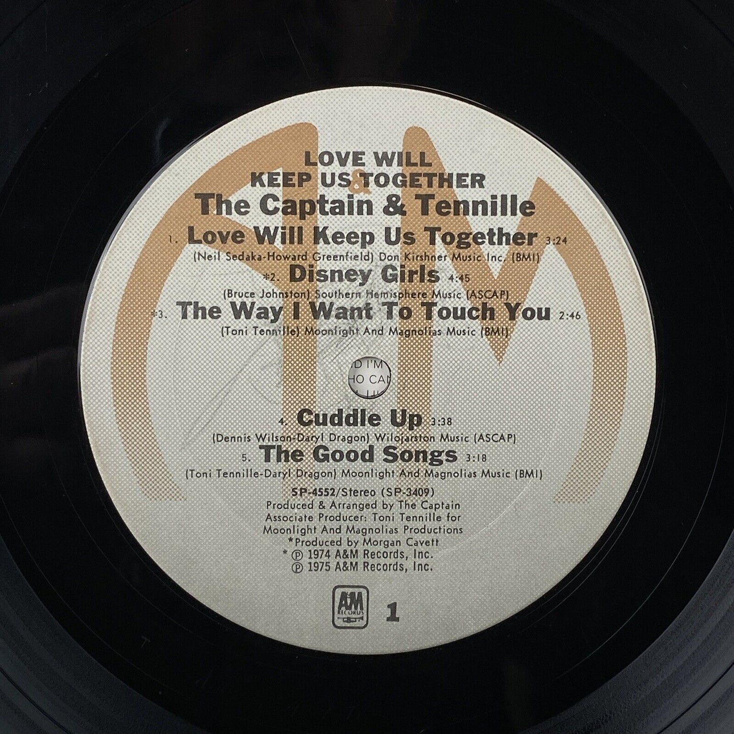 Captain And Tennille Love Will Keep Us Together Vinyl Record 1975