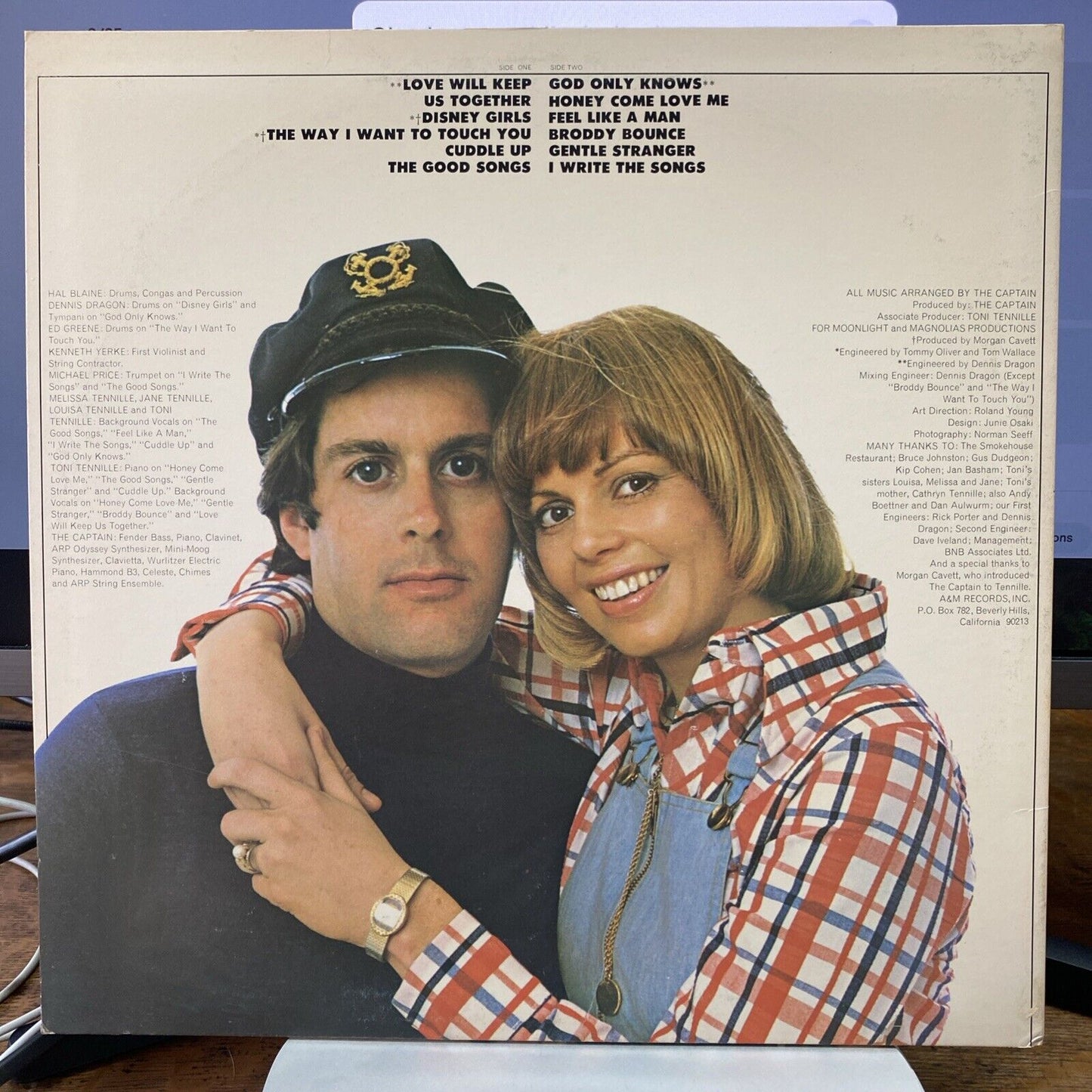 Captain And Tennille Love Will Keep Us Together Vinyl Record 1975