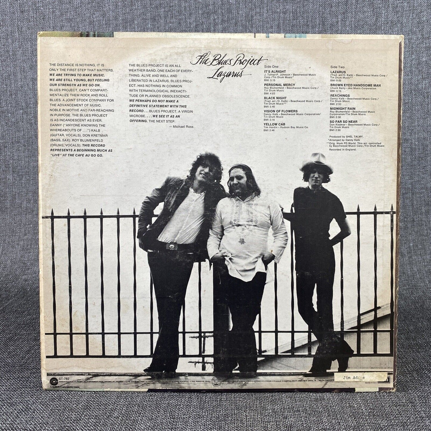 The Blues Project Lazarus ST-782 LP Vinyl LP Record