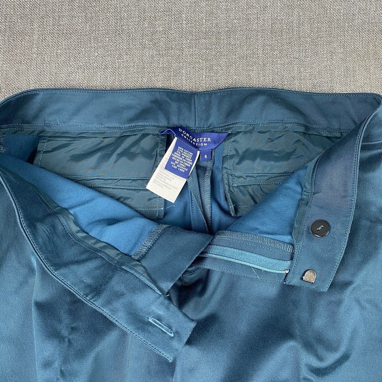 Doncaster Collection Blue Pants Size 4 Very Good Condition