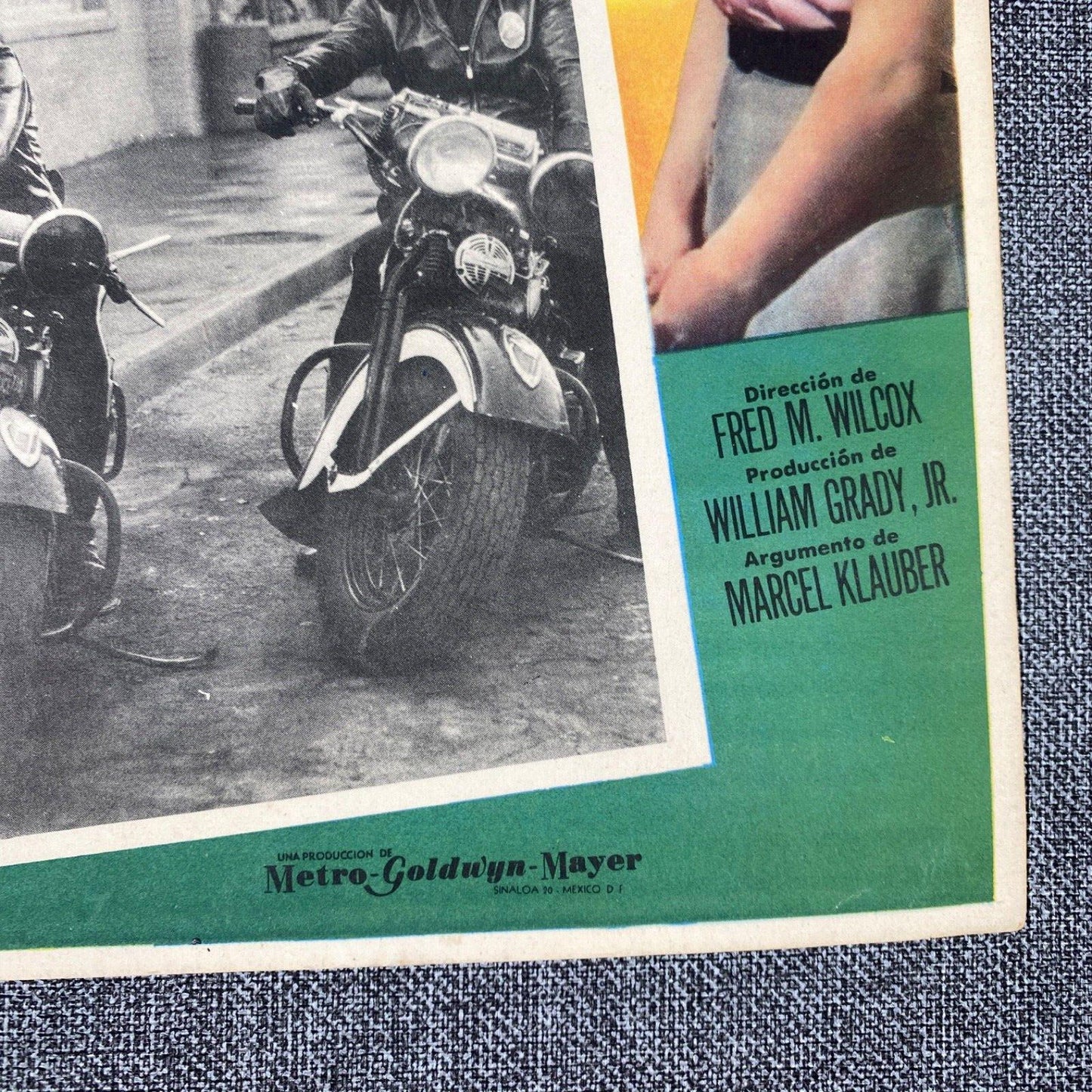 Clave Dos "Code Two" 1953 Vintage Movie Lobby Card Motorcycle Cops 16" x 12"