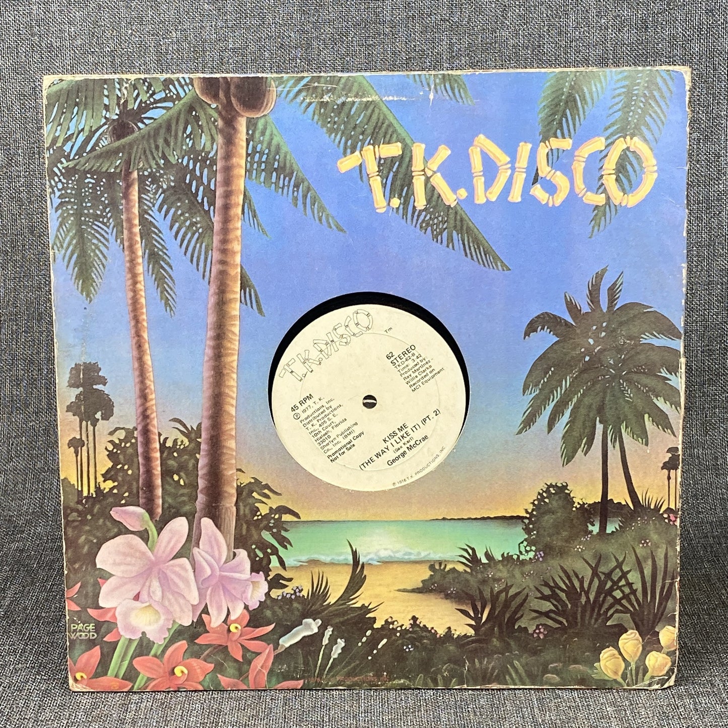T. K. Disco Funk/Soul G. McCrae Kiss me the way I like it Vinyl Record 1977