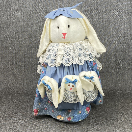 Vintage Rabbit Doorstop 16" Easter Decor 7Lb