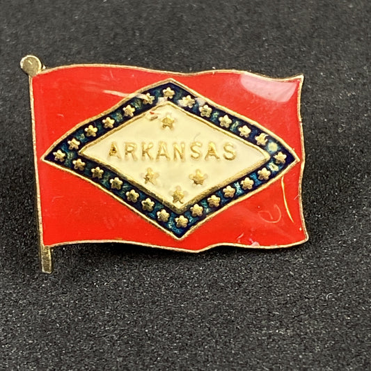 Arkansas Flag Vintage Pin