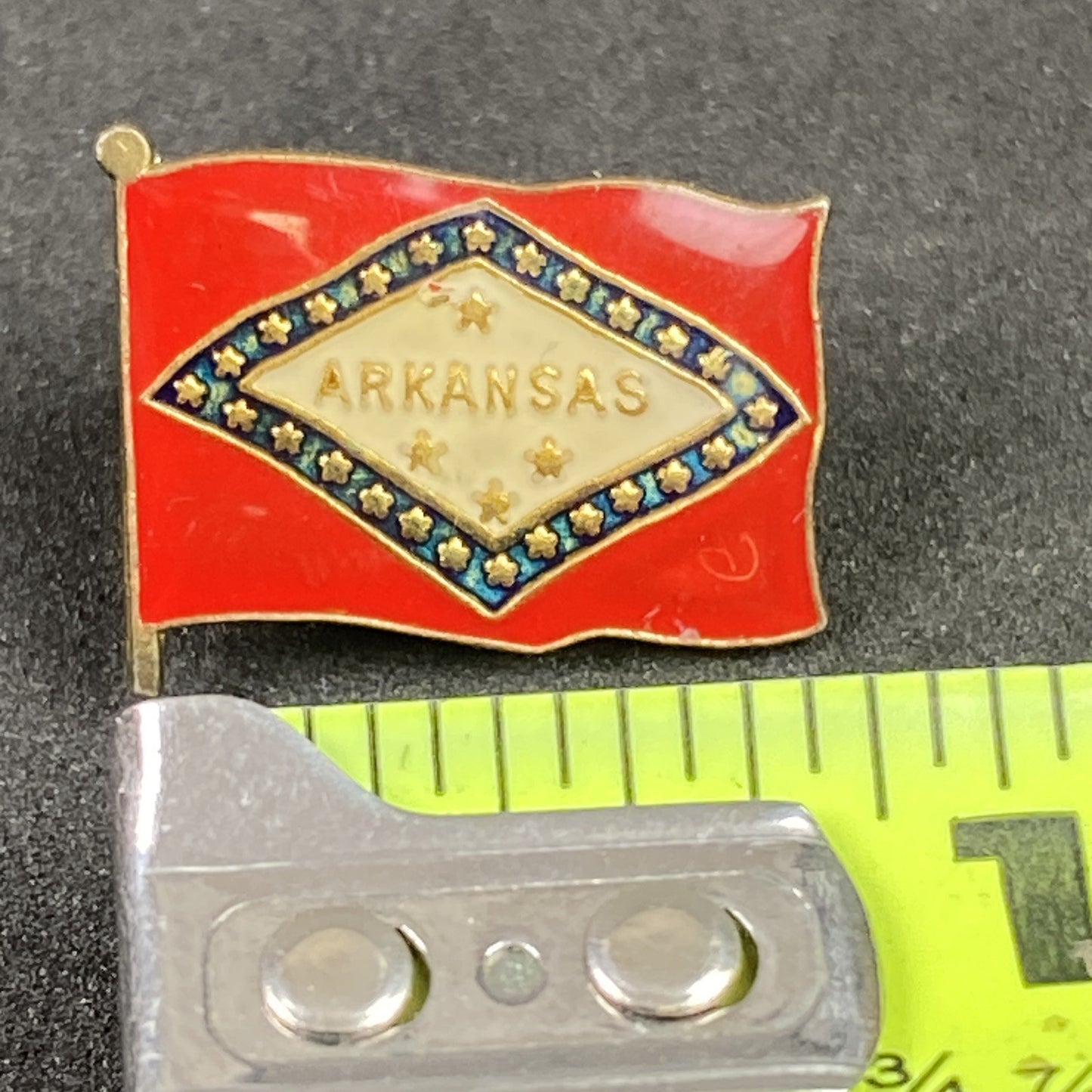 Arkansas Flag Vintage Pin