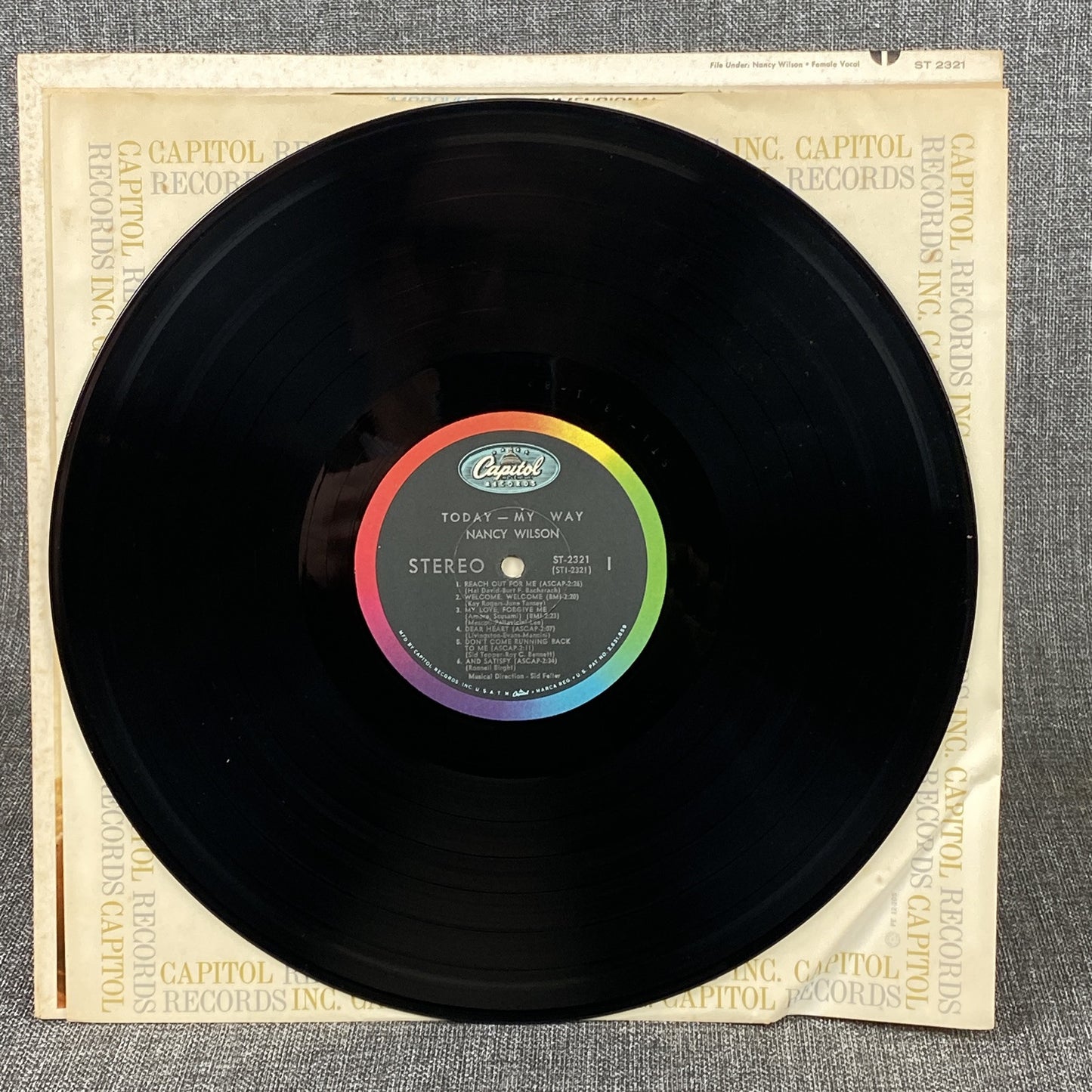 Nancy Wilson Today - May Way Vinyl Record by Capitol Records 1965 - NEAR MINT