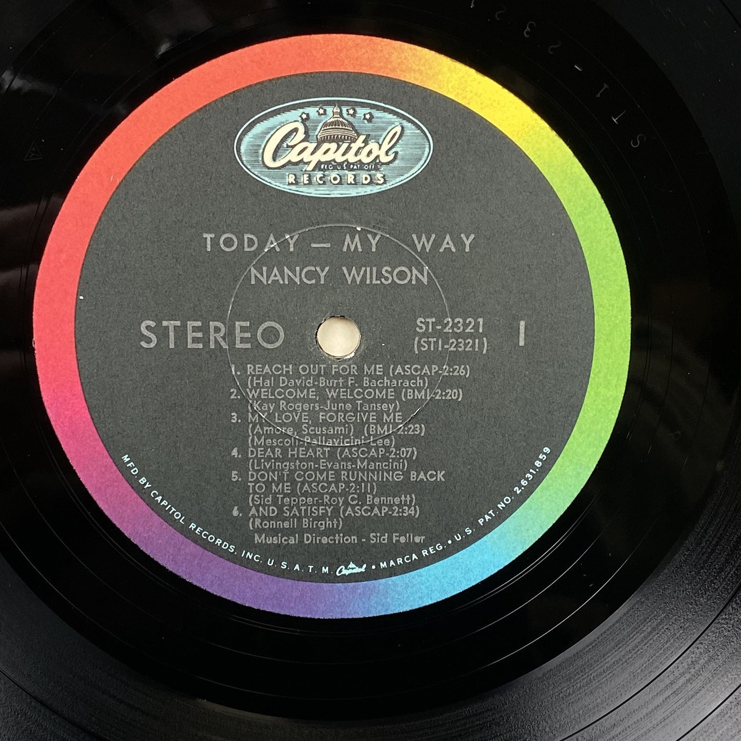 Nancy Wilson Today - May Way Vinyl Record by Capitol Records 1965 - NEAR MINT