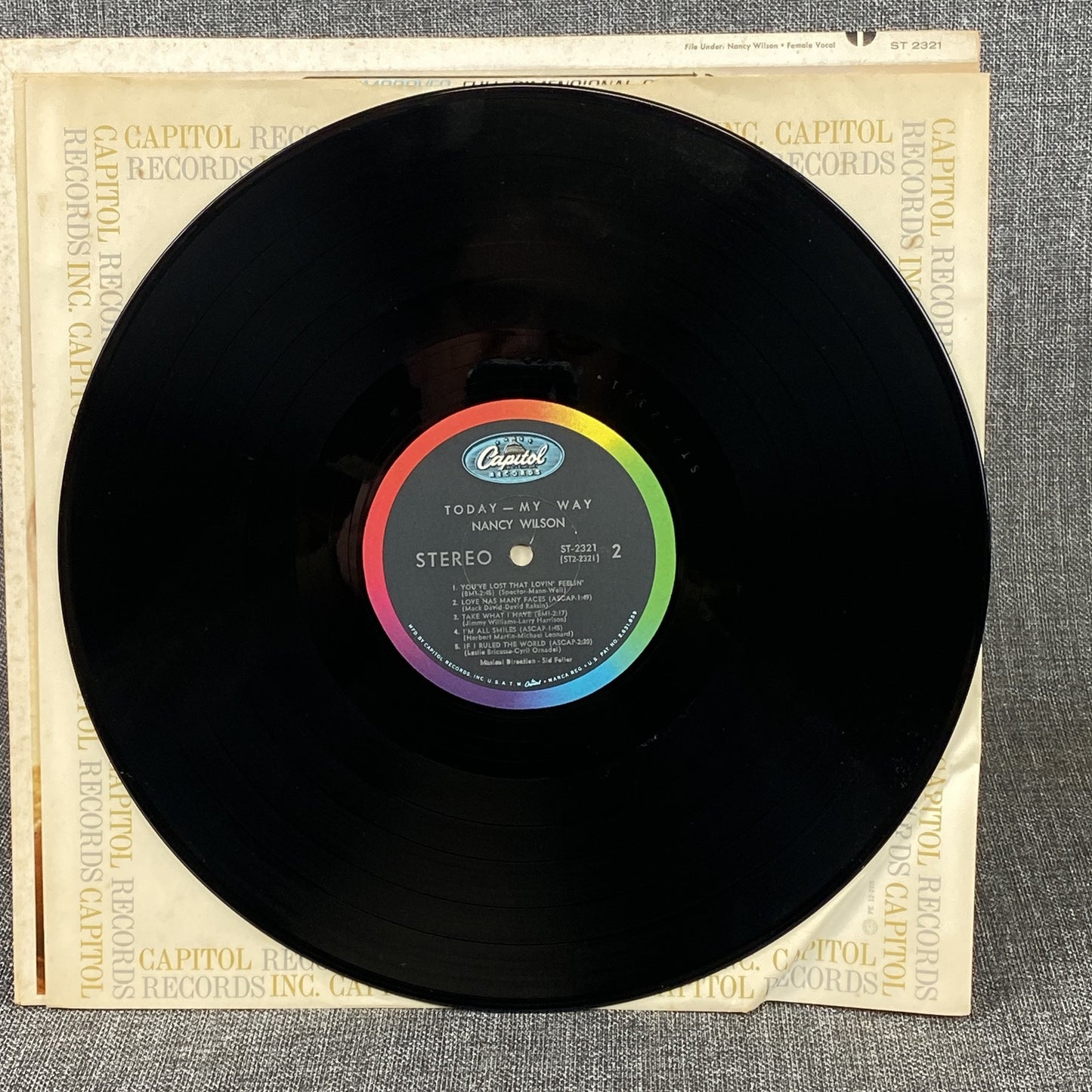 Nancy Wilson Today - May Way Vinyl Record by Capitol Records 1965 - NEAR MINT