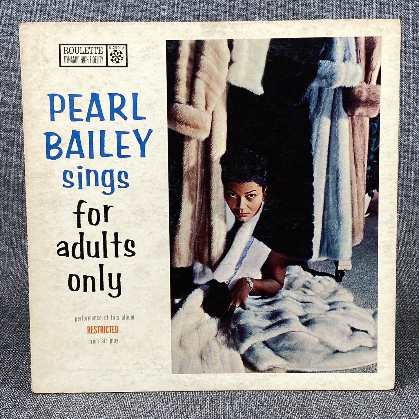 Pearl Bailey Sings for Adults Only LP Vinyl Record by Roulette Records 1958 - EX