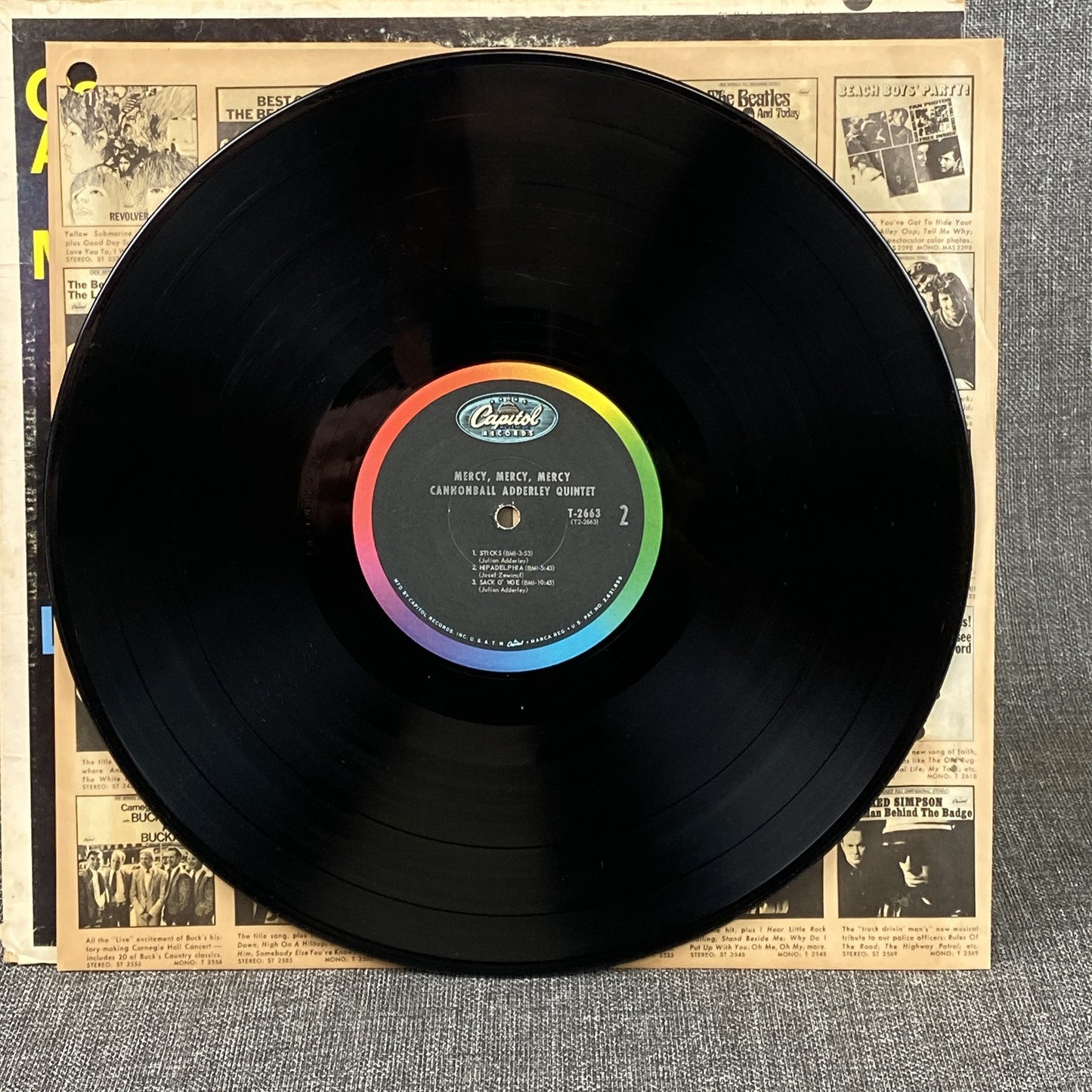 The Cannonball Adderley Quintet Mercy, Mercy, Mercy! Vinyl Record 1967