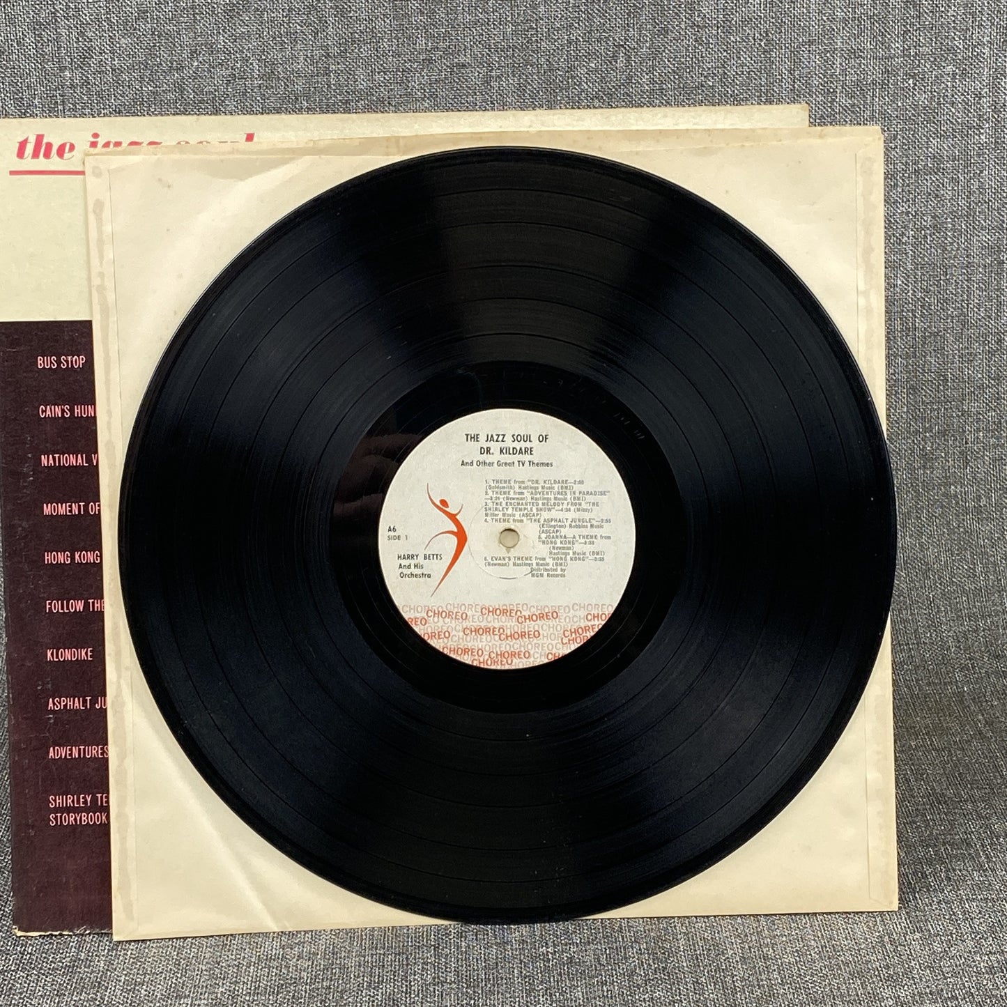 The Jazz Soul of Doctor Kildare Vinyl Record by Choreo Records 1962 - EXCELLENT