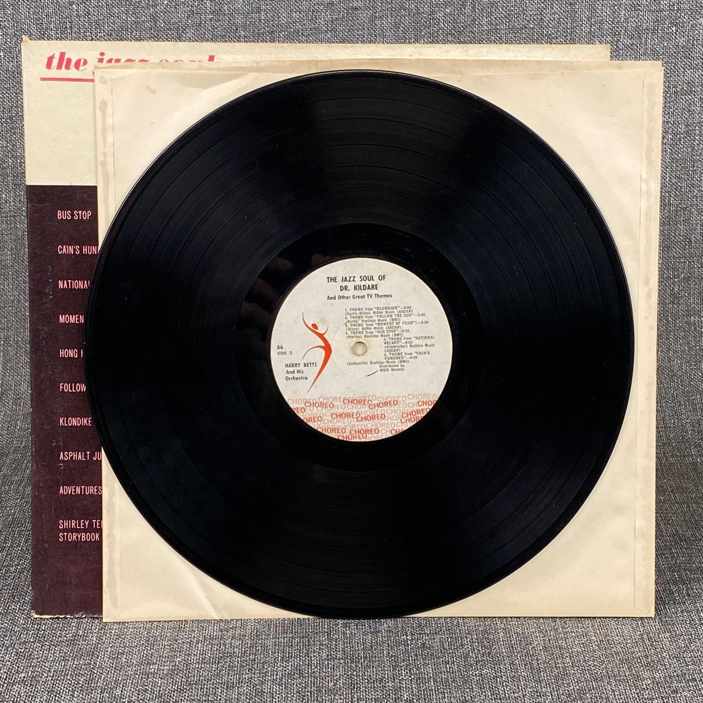 The Jazz Soul of Doctor Kildare Vinyl Record by Choreo Records 1962 - EXCELLENT