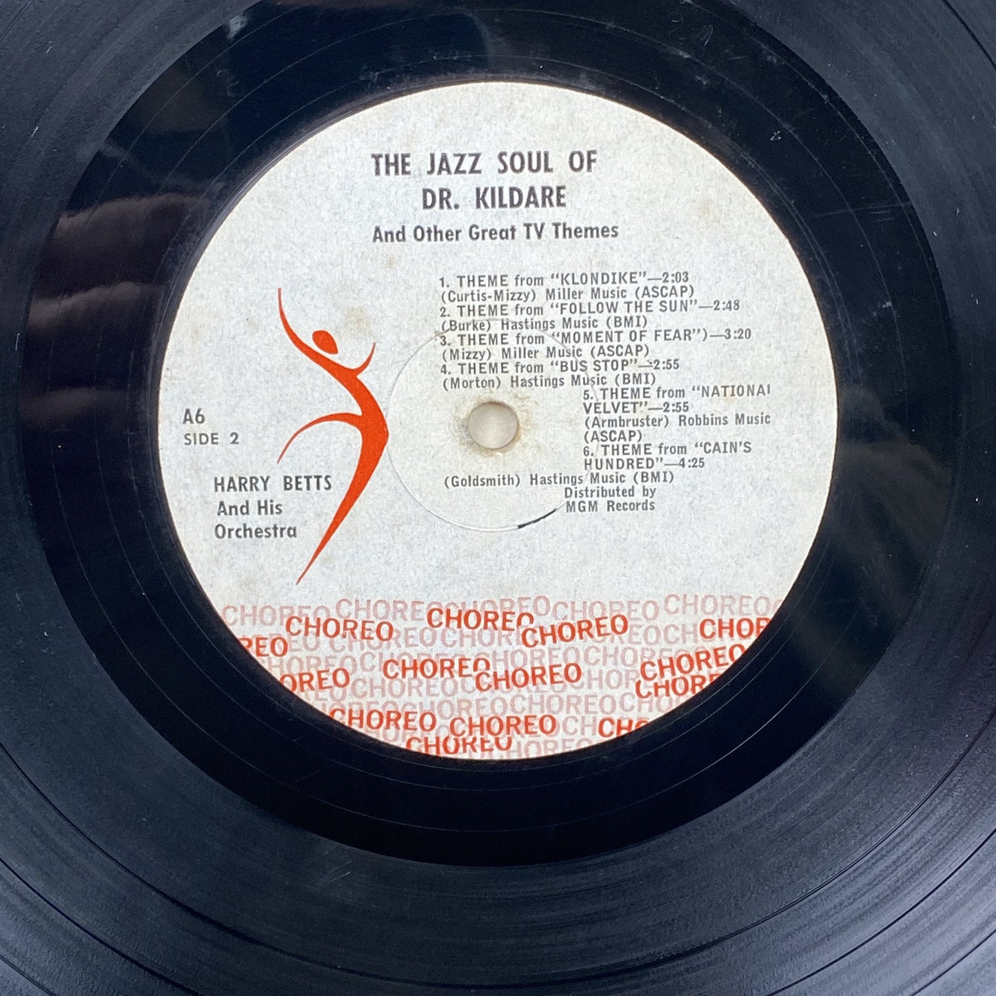 The Jazz Soul of Doctor Kildare Vinyl Record by Choreo Records 1962 - EXCELLENT