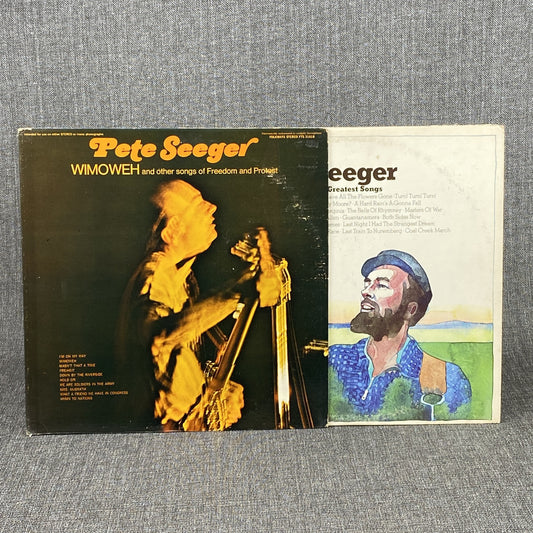 Lot of 2 Pete Seger Vinyl Records Folk music