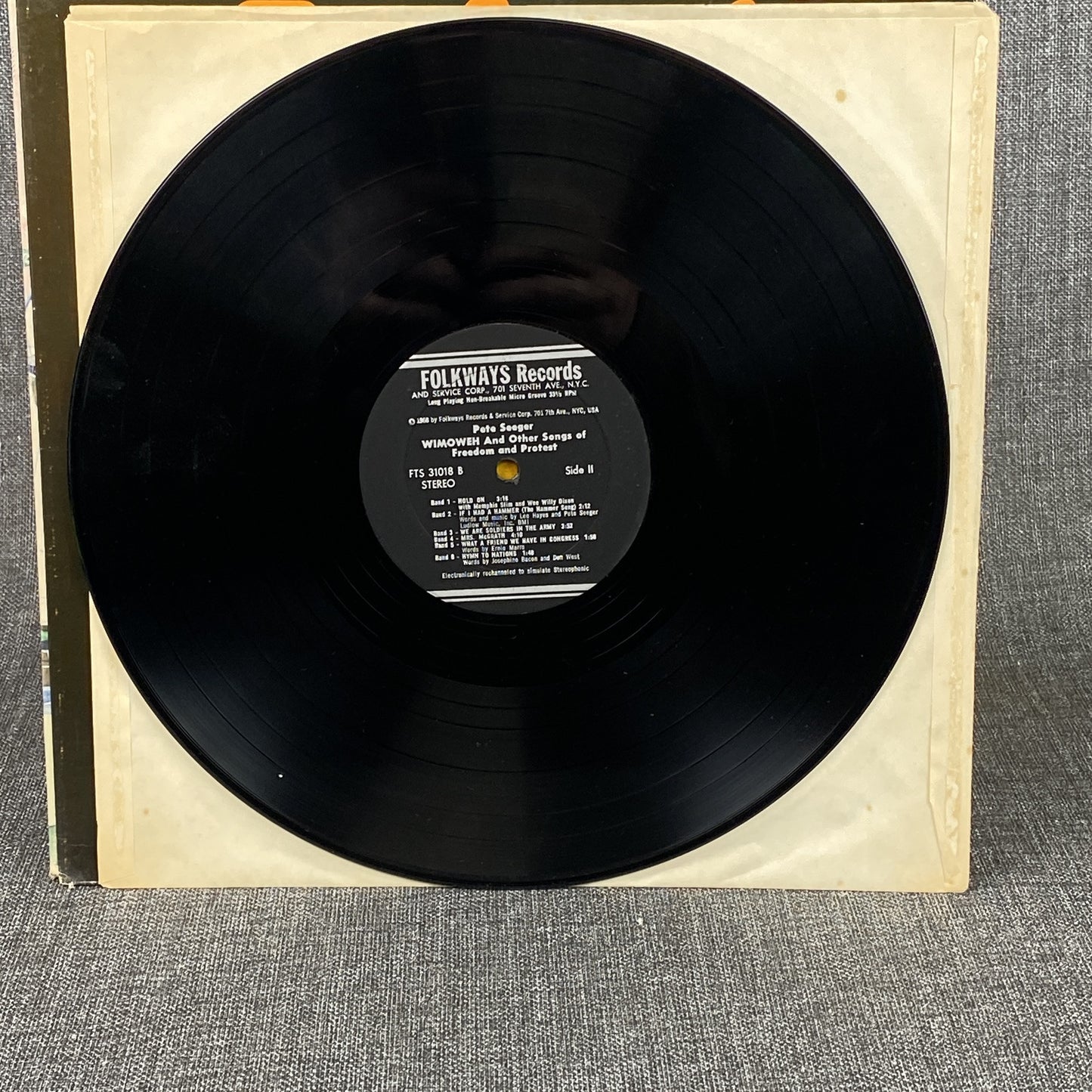 Lot of 2 Pete Seger Vinyl Records Folk music