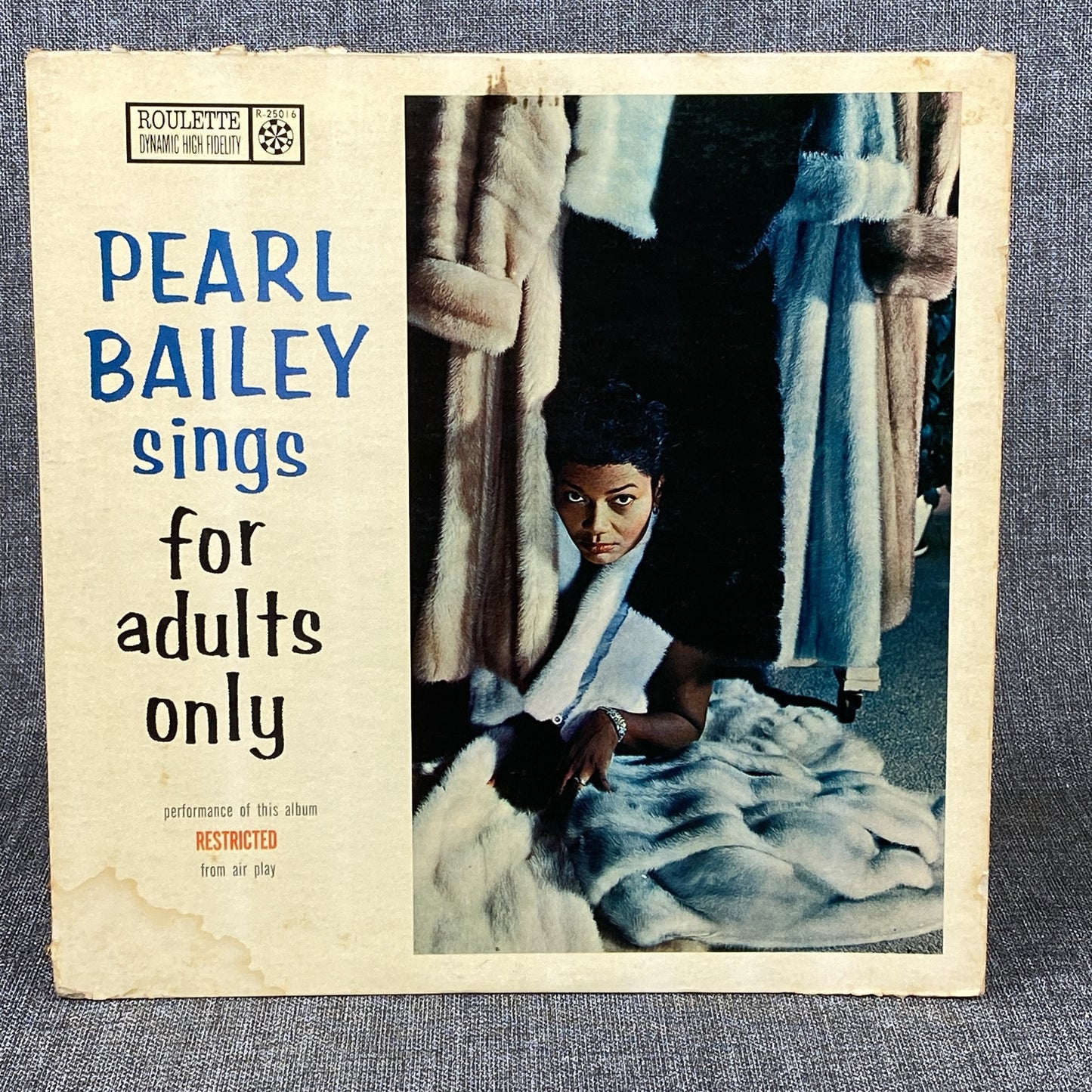 Pearl Bailey Sings for Adults Only Vinyl Record Roulette Records 1958 - VG