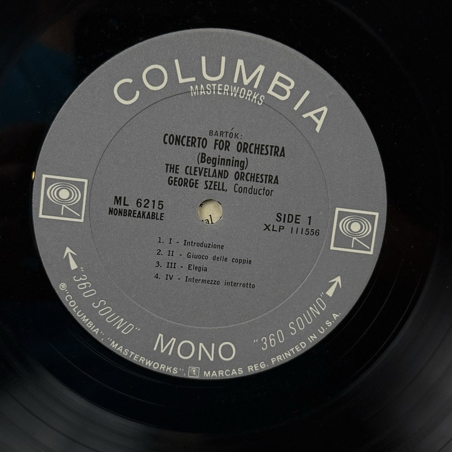 The Cleveland Orchestra Bartok , Janacek , George Szell Vinyl - Very Good