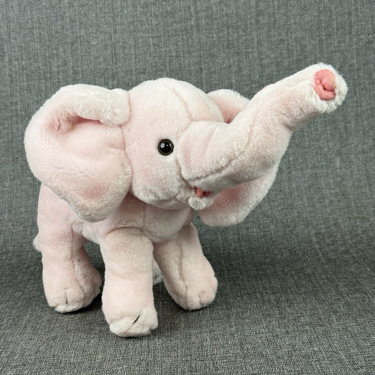 VINTAGE-10” 1987 From The World Of Smile Pink Plush Elephant